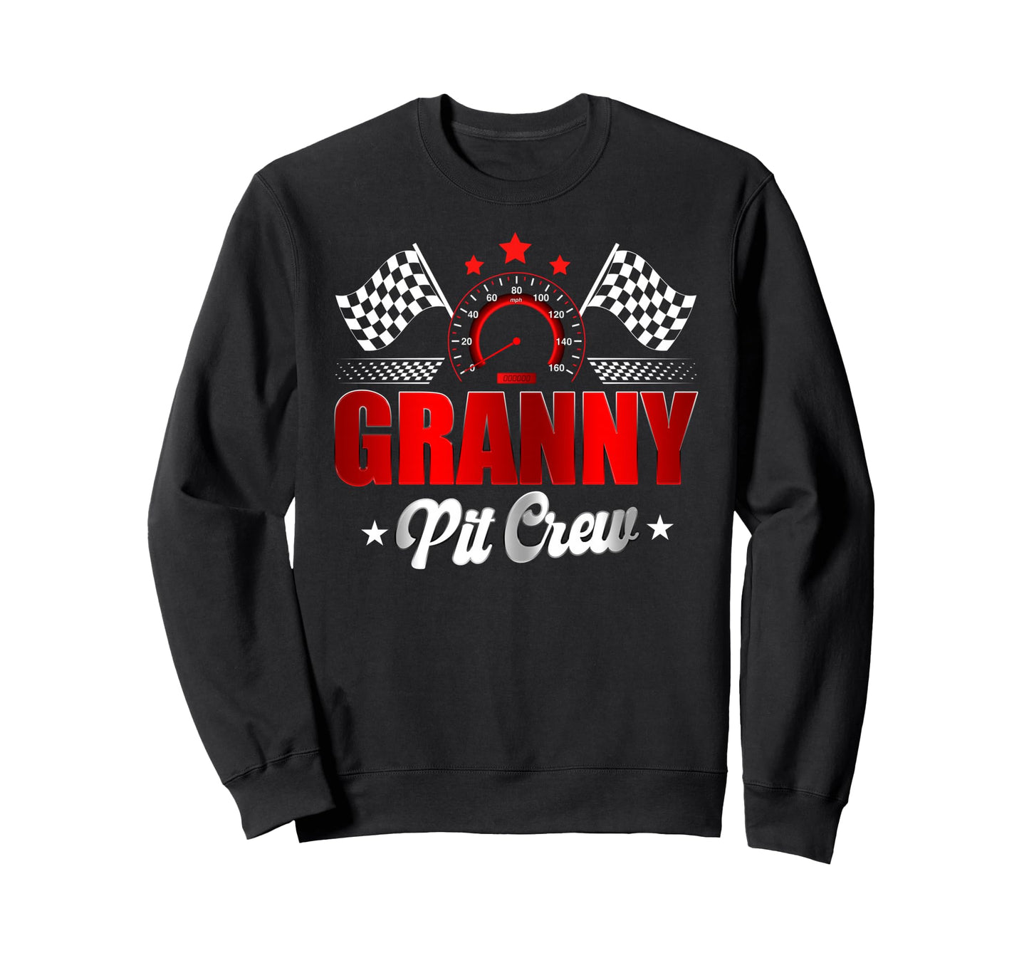 Granny Pit Crew Race Car Birthday Sweatshirt - Unique Graphic Men Women - T-Shirt, Sweatshirt, Hoodie