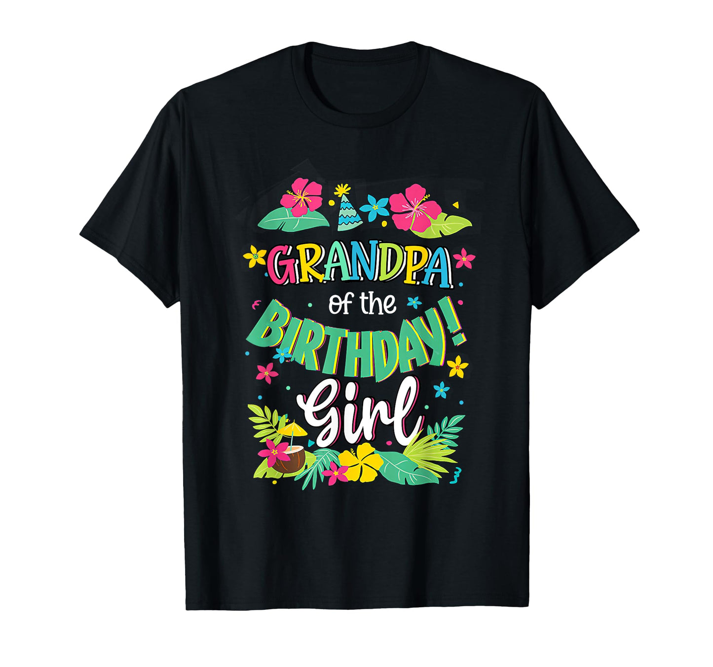 Grandpa Birthday Aloha Hawaii Party T-Shirt - Custom Art Print Men Women - T-Shirt, Sweatshirt, Hoodie