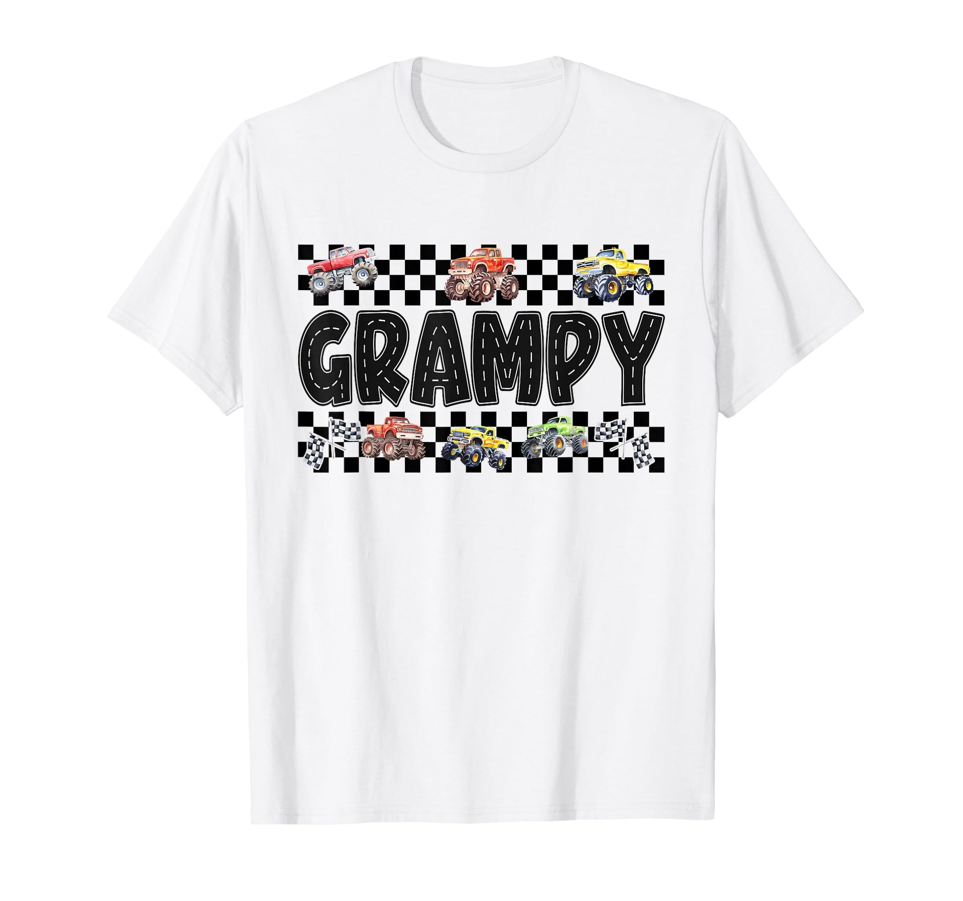 Grampy Monster Truck Family Crew T-Shirt - Fun Novelty Design Unisex - T-Shirt, Sweatshirt, Hoodie