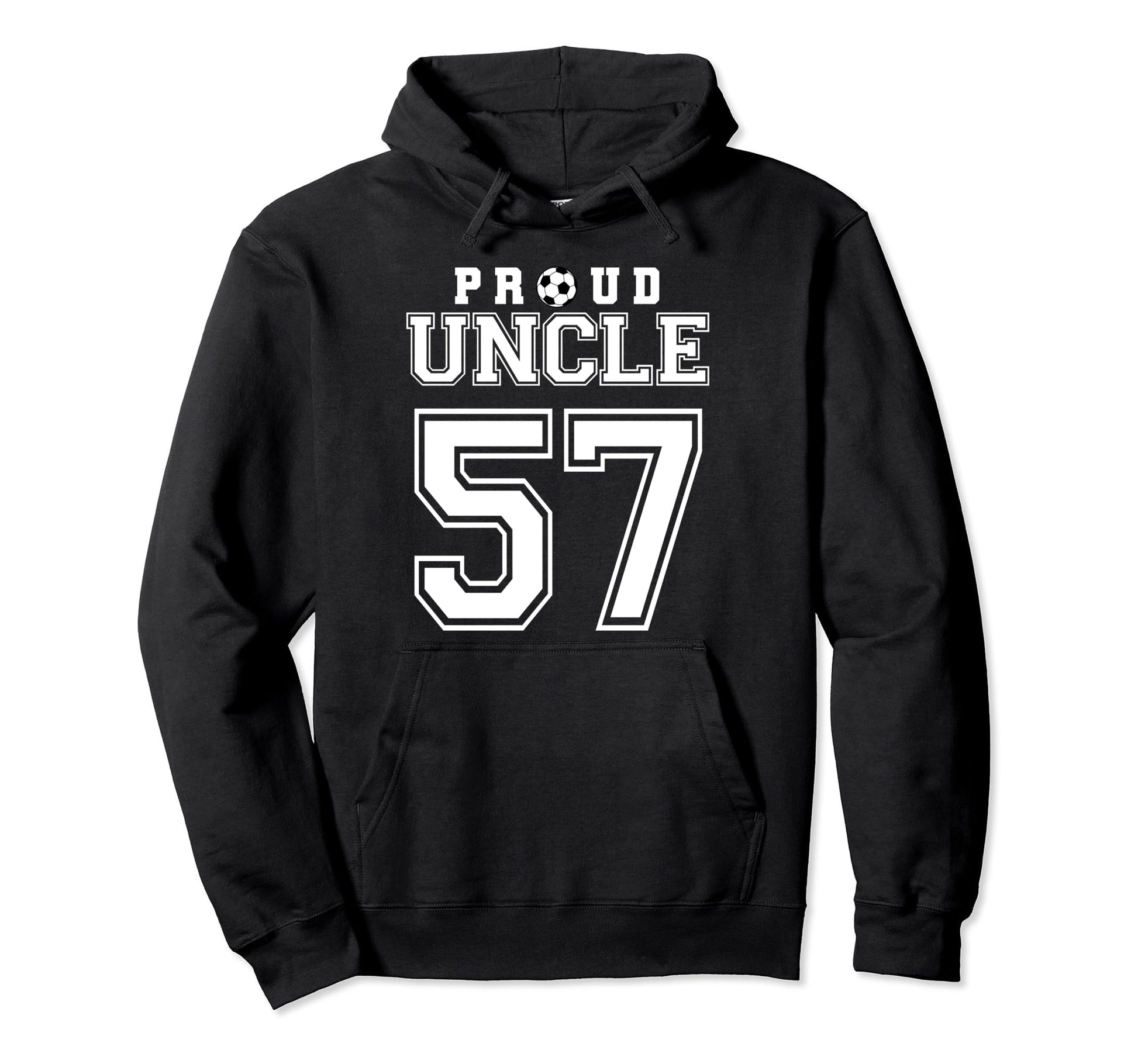 Number 57 Custom Proud Soccer Futbol Hoodie - Minimalist Print Unisex - T-Shirt, Sweatshirt, Hoodie