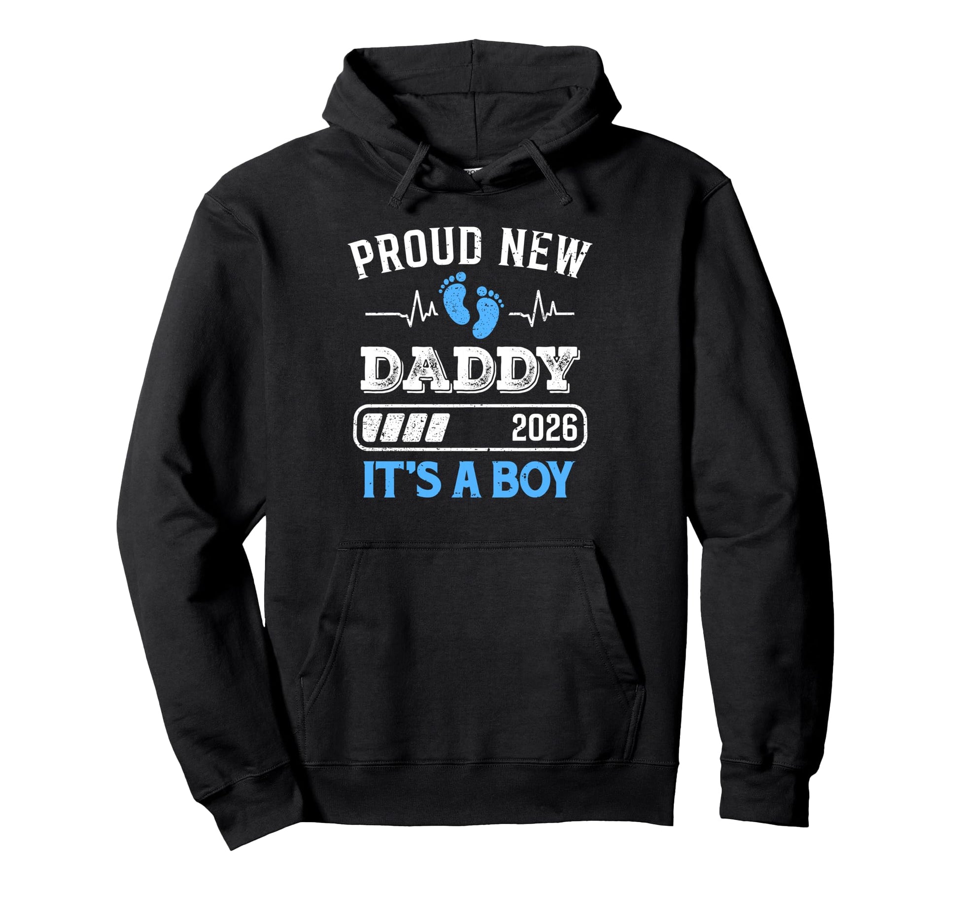 Proud New Dad Its Est 2026 First Time Hoodie - Graphic Print for Adults - T-Shirt, Sweatshirt, Hoodie