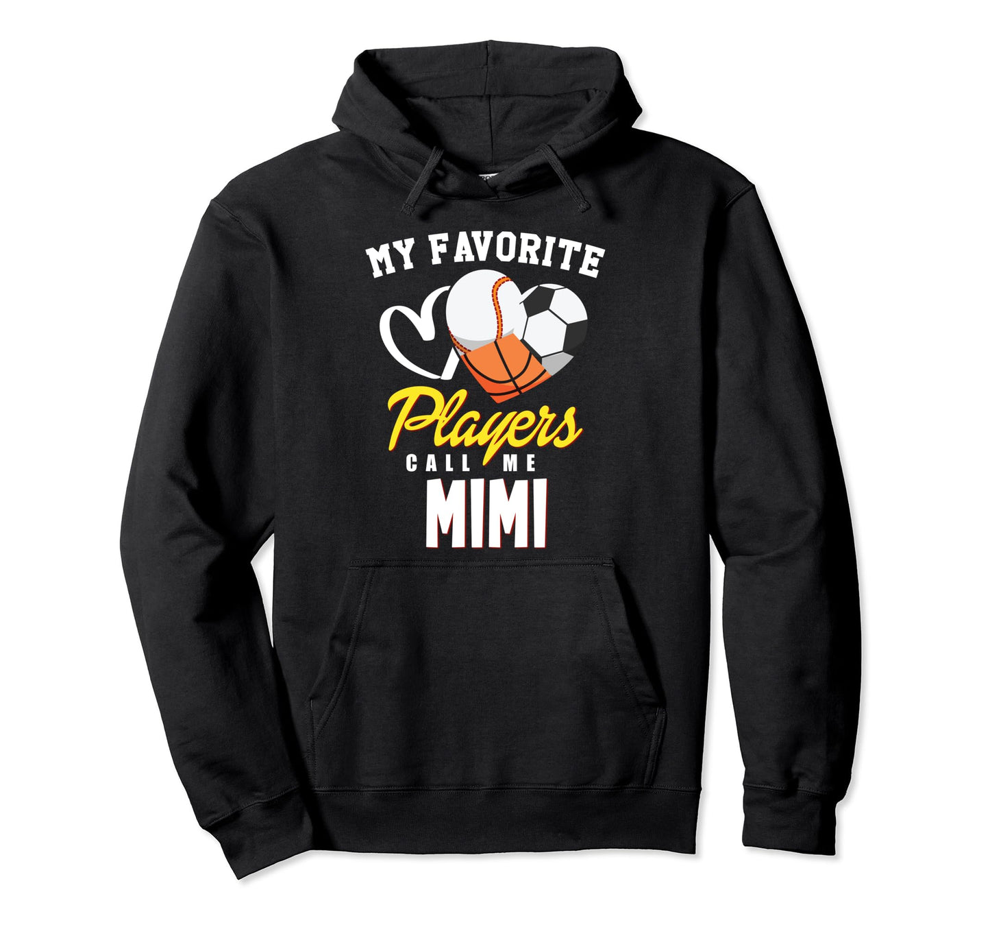 My Favorite Players Baseball Soccer Hoodie - Fun Novelty Design Men Women - T-Shirt, Sweatshirt, Hoodie
