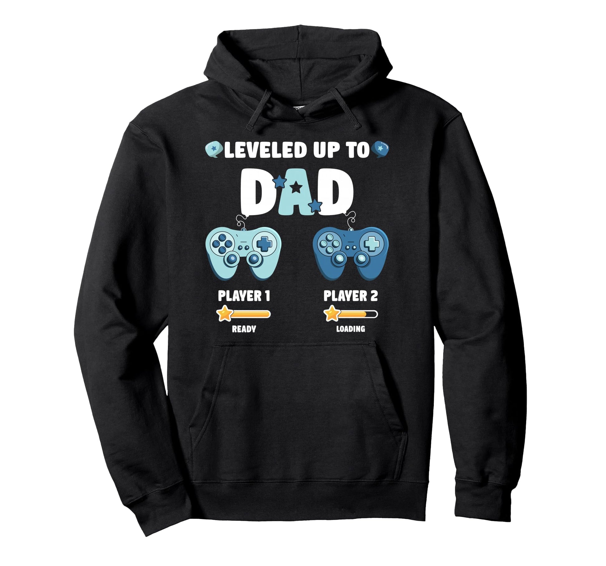 Gaming I Leveled Up To Dad Gamer New Hoodie - Custom Art Print for Adults - T-Shirt, Sweatshirt, Hoodie