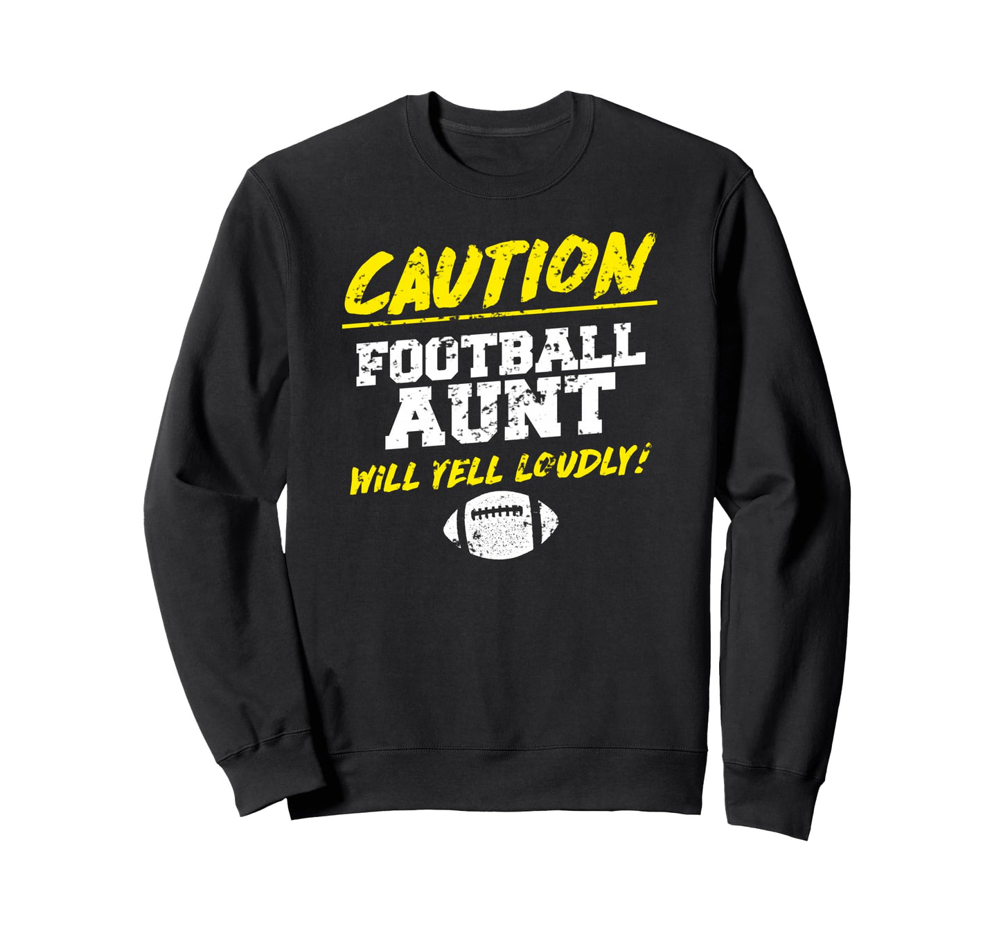 Football Aunt Funny Sweatshirt - Minimalist Print for Adults - T-Shirt, Sweatshirt, Hoodie