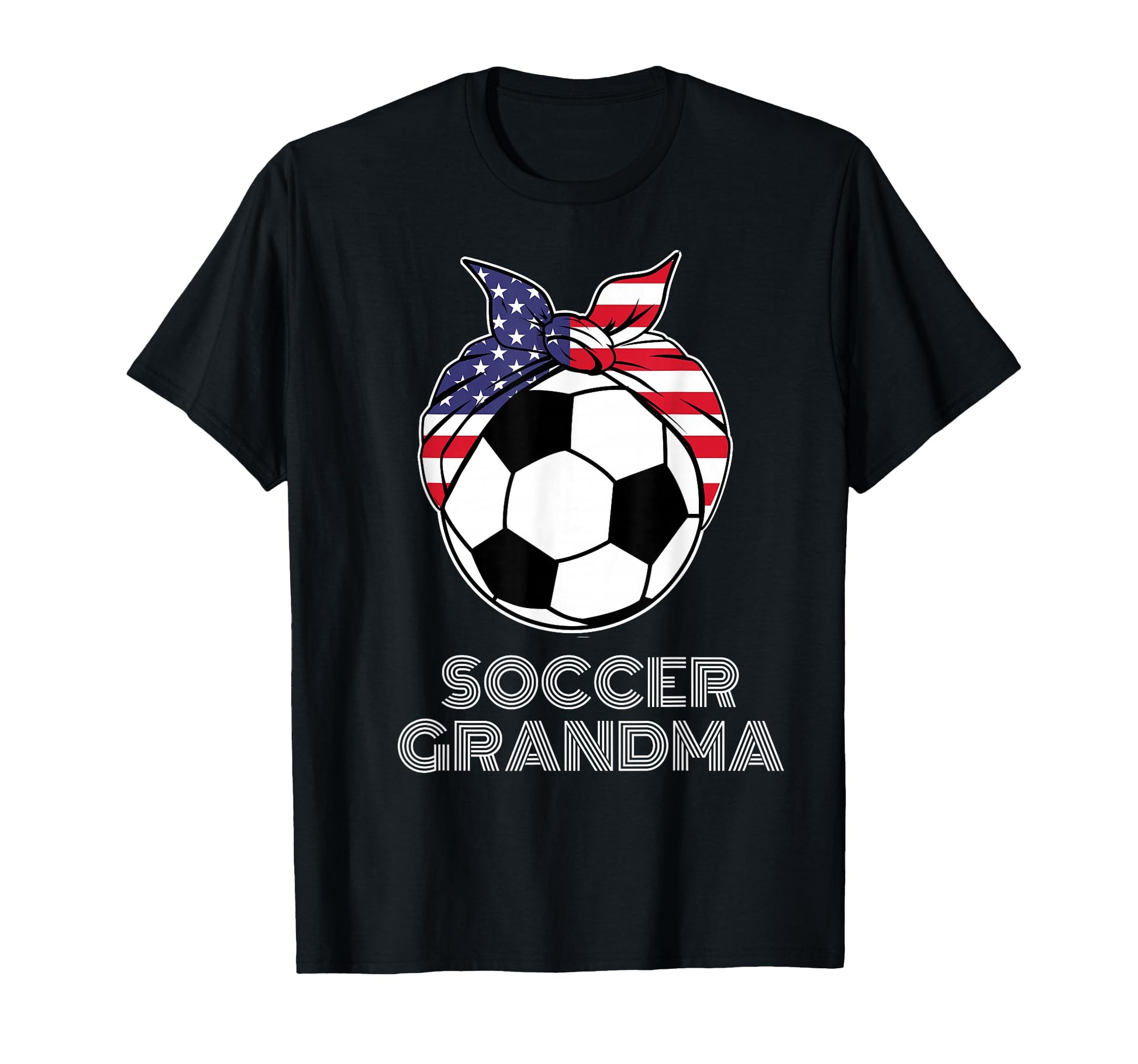 Bandana Soccer Ball Grandmother Gigi Nana T-Shirt - Trendy Graphic Unisex - T-Shirt, Sweatshirt, Hoodie