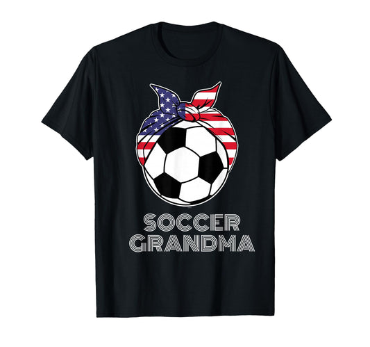 Bandana Soccer Ball Grandmother Gigi Nana T-Shirt - Trendy Graphic Unisex - T-Shirt, Sweatshirt, Hoodie