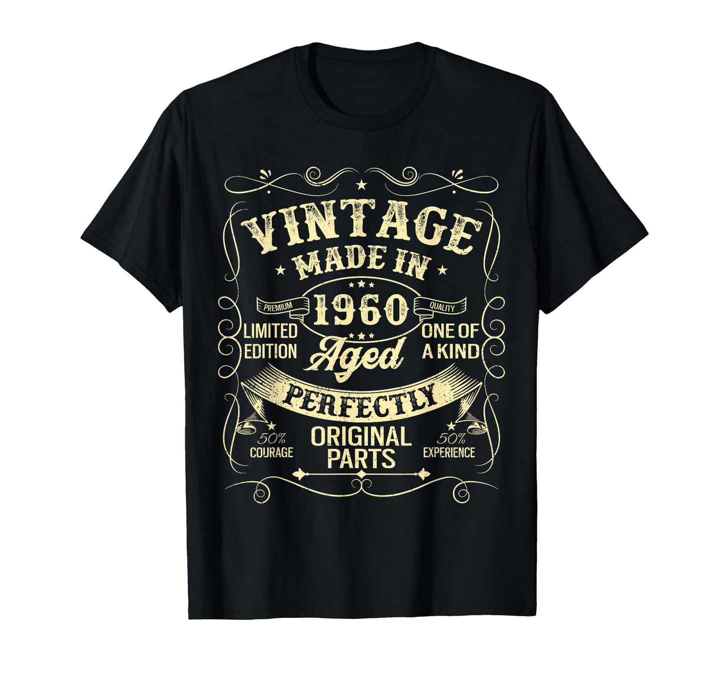 1960 Made Or Born 1960 Original Parts T-Shirt - Unique Graphic Unisex - T-Shirt, Sweatshirt, Hoodie