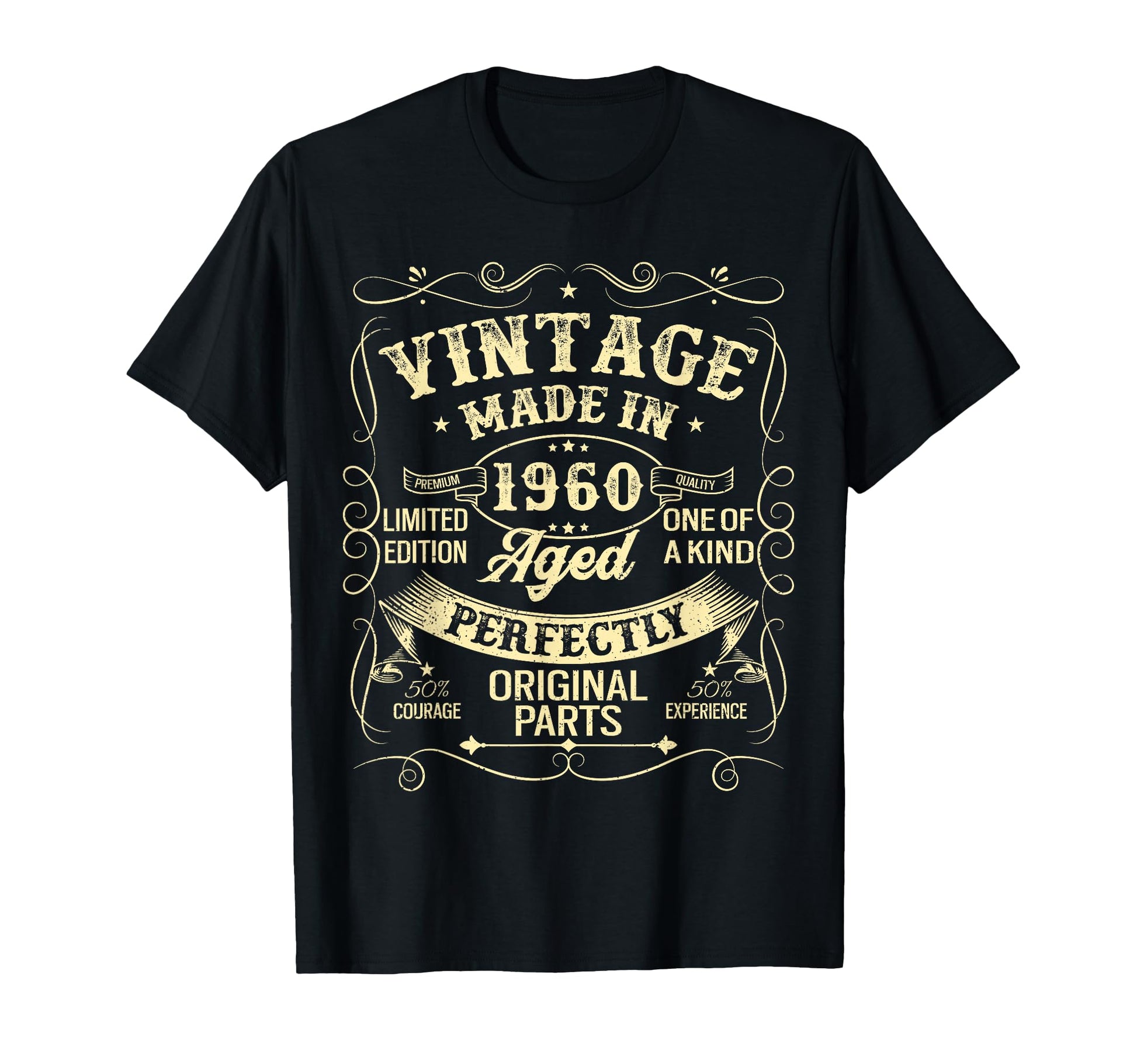 1960 Made Or Born 1960 Original Parts T-Shirt - Unique Graphic Unisex - T-Shirt, Sweatshirt, Hoodie