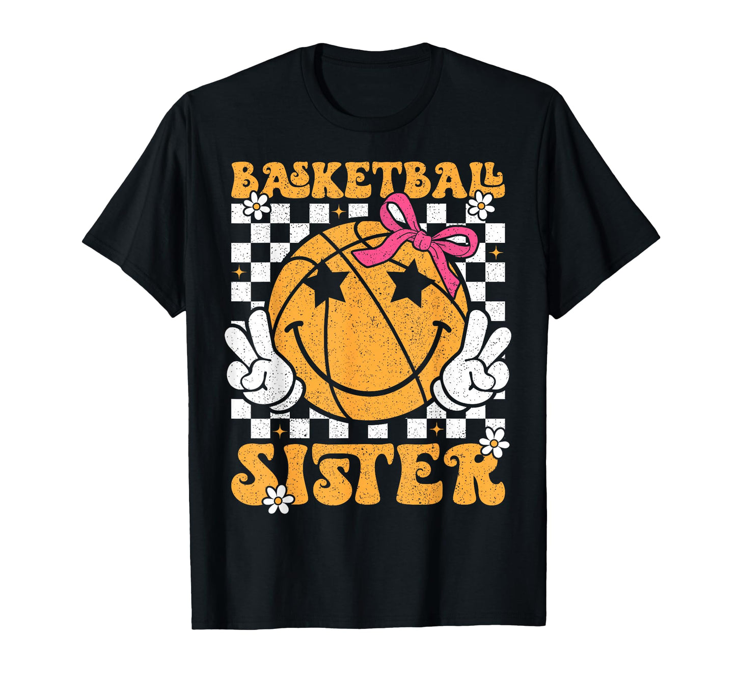 Basketball Sister Coquette Bow T-Shirt - Aesthetic Graphic Men Women - T-Shirt, Sweatshirt, Hoodie