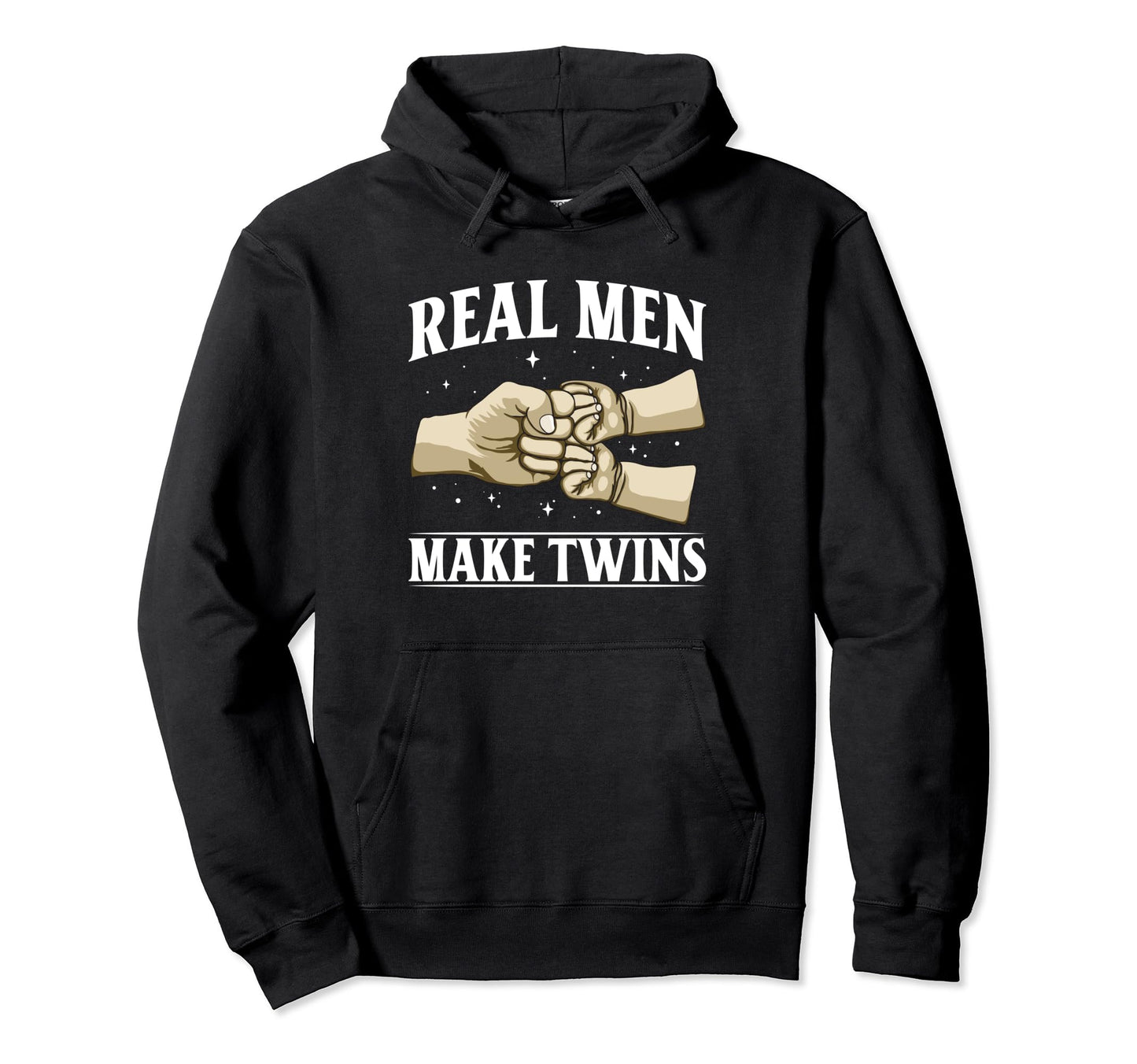 Twin Dad Real Make Twins Dad Twins Hoodie - Minimalist Print for Adults - T-Shirt, Sweatshirt, Hoodie