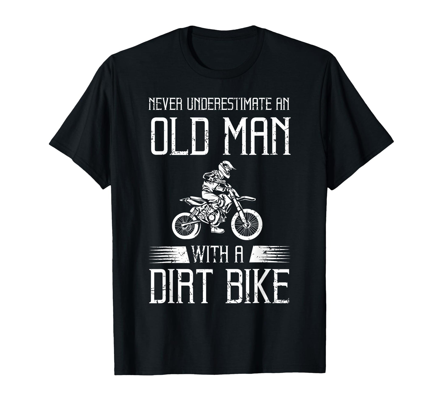 Dirt Bike Art Grandpa Dad Dirtbike Dirt T-Shirt - Unique Graphic Men Women - T-Shirt, Sweatshirt, Hoodie