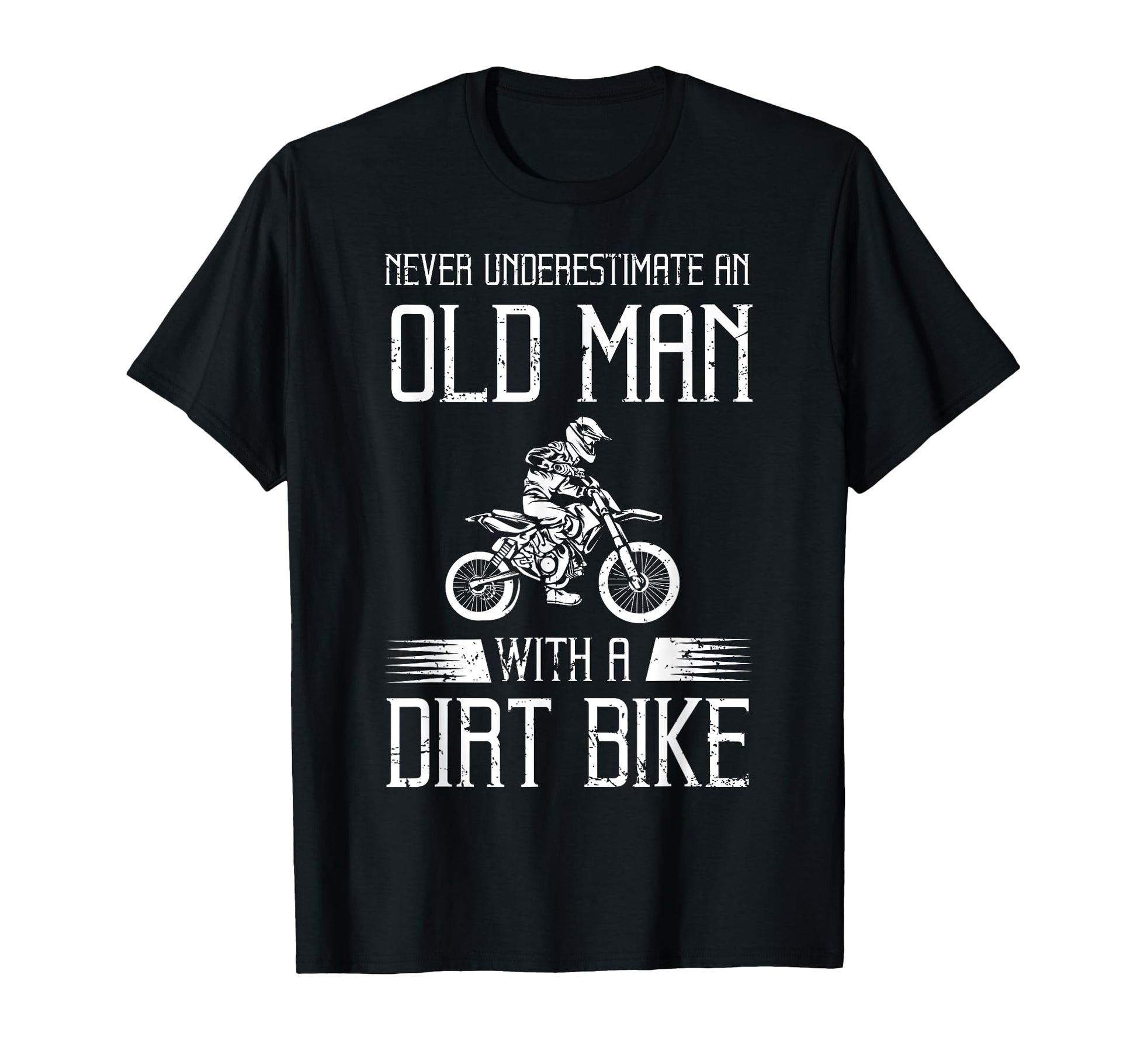 Dirt Bike Art Grandpa Dad Dirtbike Dirt T-Shirt - Unique Graphic Men Women - T-Shirt, Sweatshirt, Hoodie