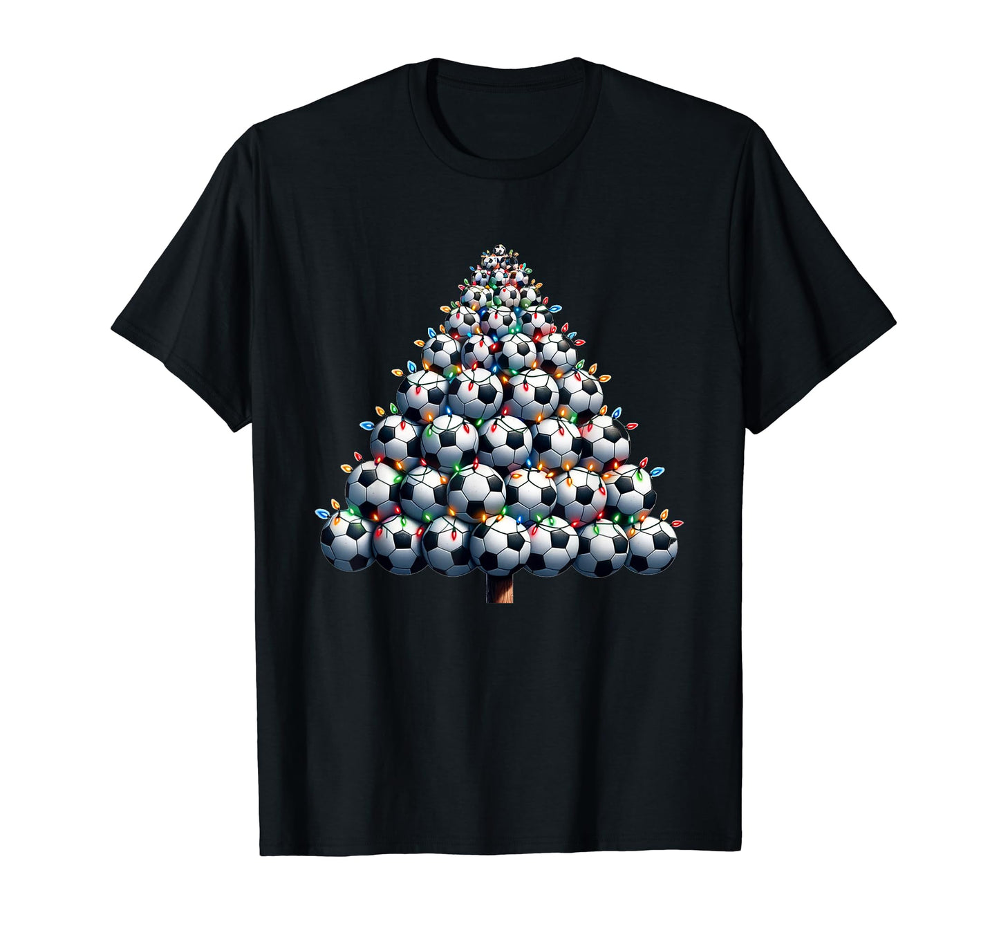 Santa Soccer Tree Football Soccer T-Shirt - Casual Everyday Wear for Adults - T-Shirt, Sweatshirt, Hoodie