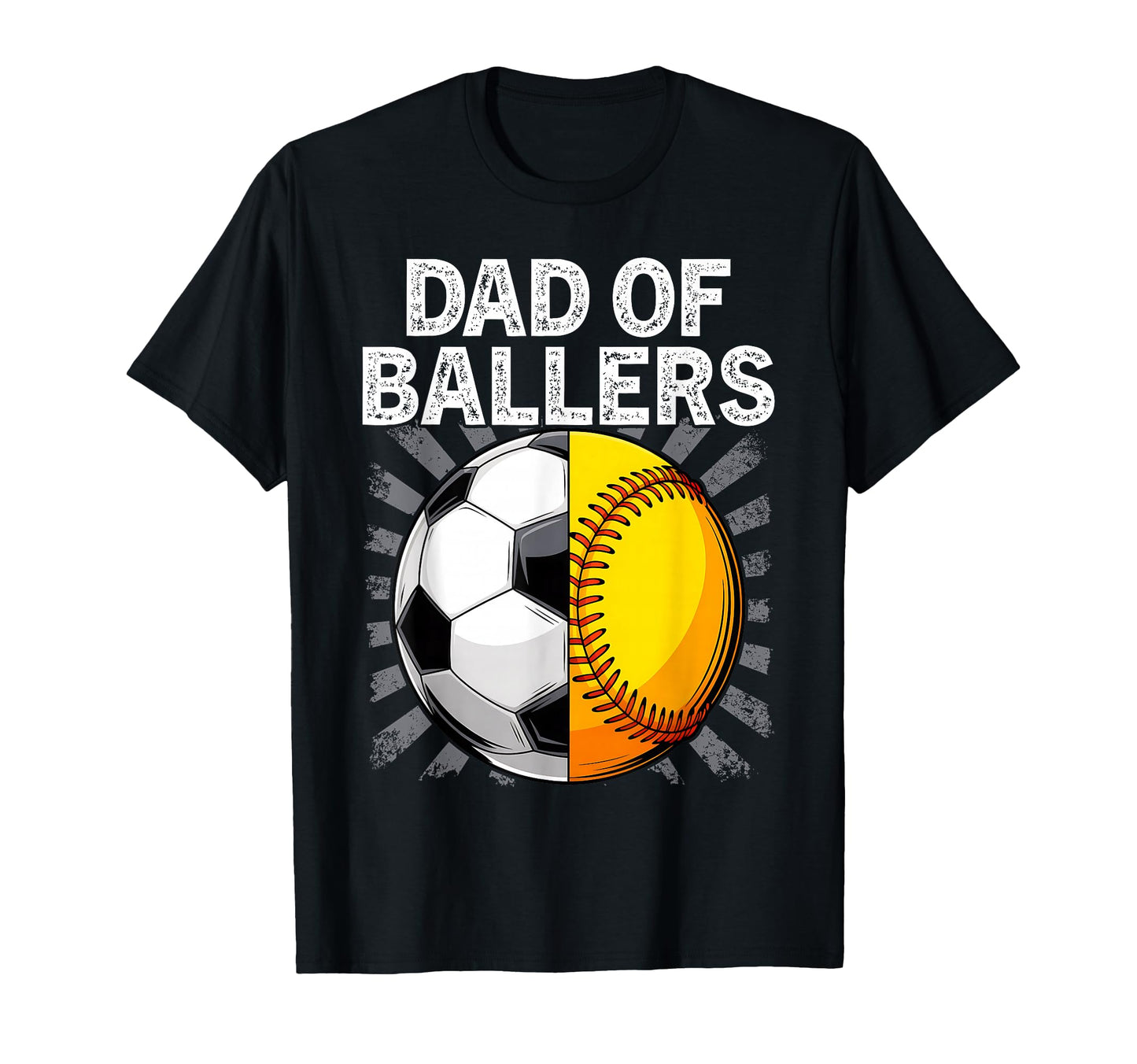 Dad Ballers Father Son Softball T-Shirt - Custom Art Print Men Women - T-Shirt, Sweatshirt, Hoodie