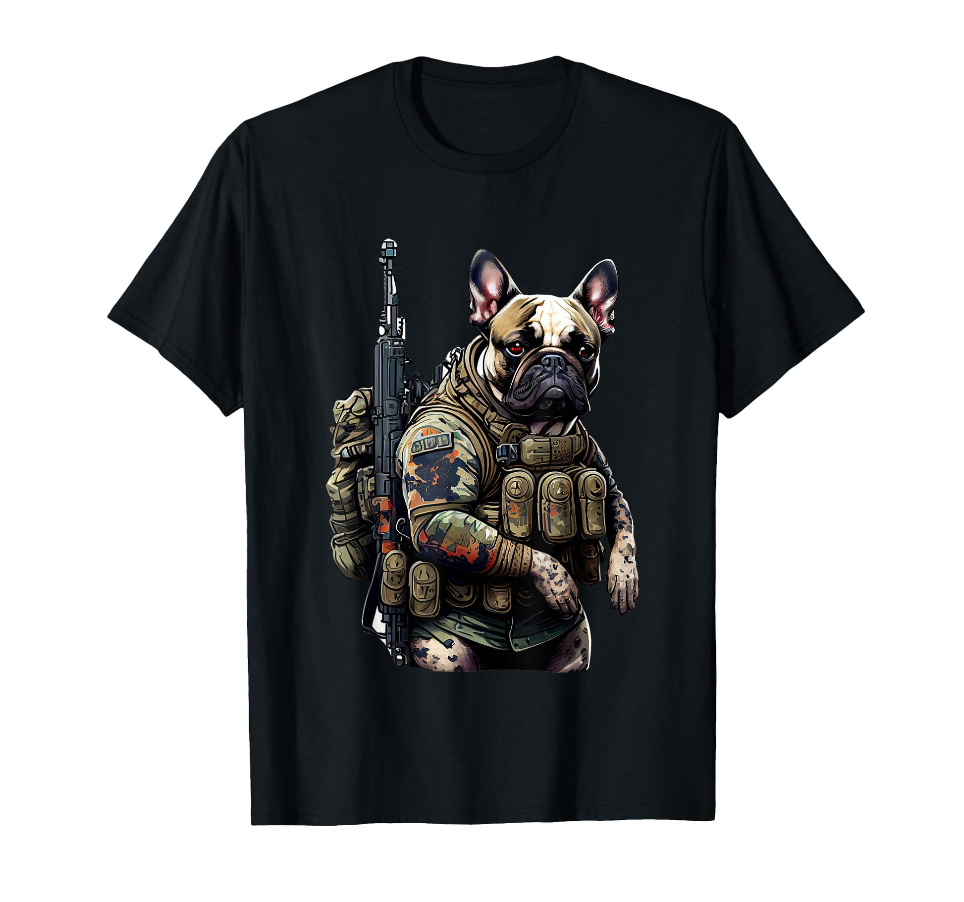 Military French Bulldog Tactical Sweatshirt - Streetwear Style Men Women - T-Shirt, Sweatshirt, Hoodie