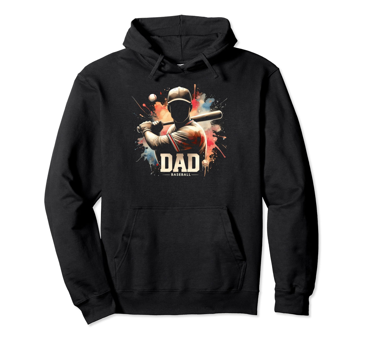 Baseball Dad Fathers Day Hoodie - Fun Novelty Design Unisex - T-Shirt, Sweatshirt, Hoodie