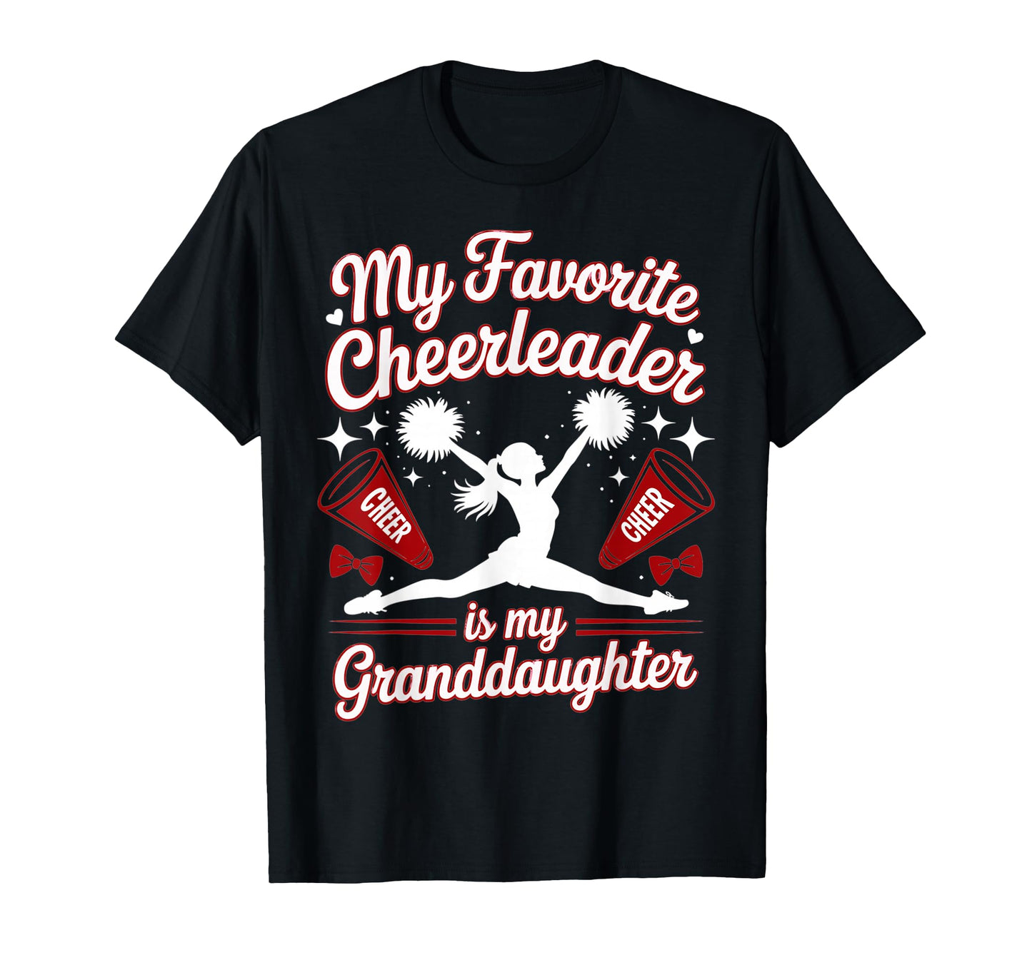 Grandma My Favorite Cheerleader T-Shirt - Trendy Graphic Men Women - T-Shirt, Sweatshirt, Hoodie