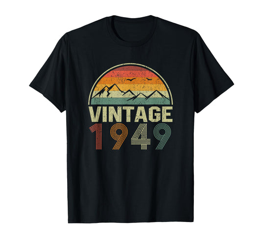76Th Birthday Gift 1949 T-Shirt - Unique Graphic for Adults - T-Shirt, Sweatshirt, Hoodie