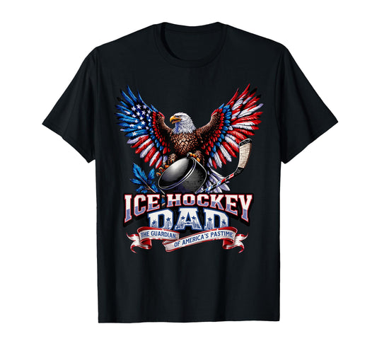 American Flag Patriotic Usa Ice Hockey T-Shirt - Aesthetic Graphic Unisex - T-Shirt, Sweatshirt, Hoodie