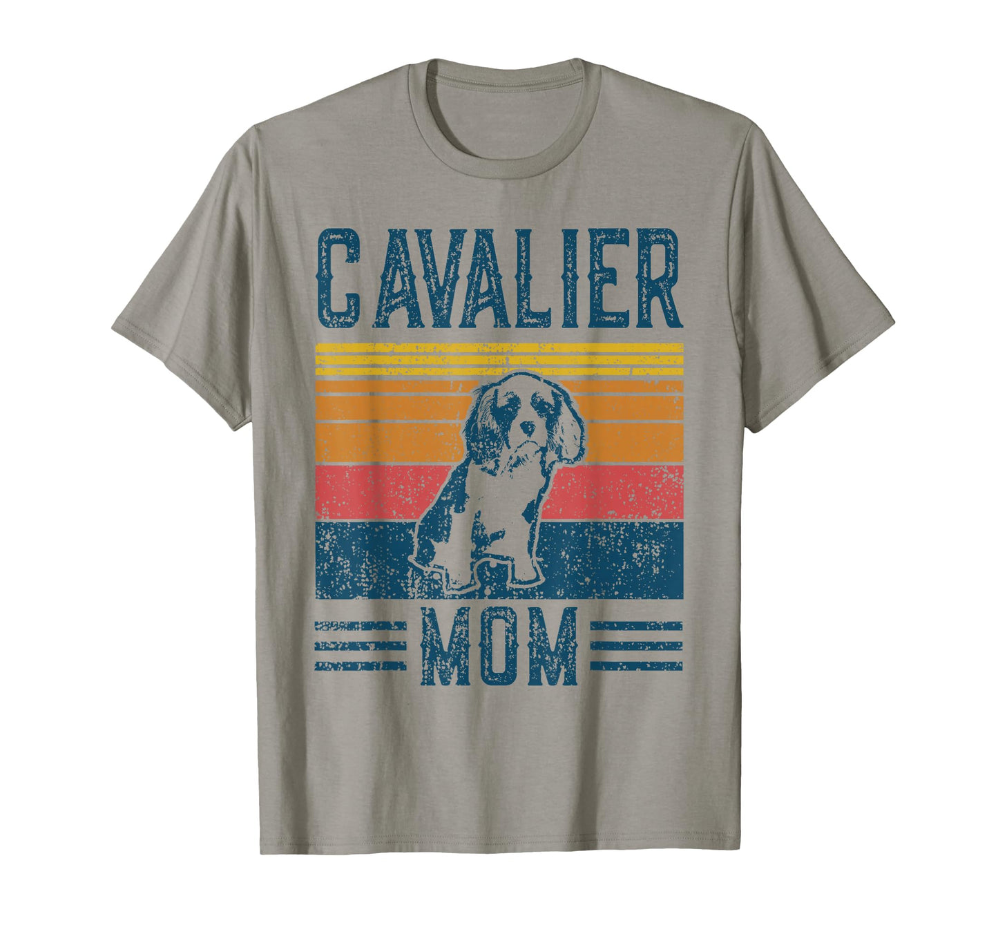 Dog Cavalier Mom Cavalier Mom Small T-Shirt - Custom Art Print Men Women - T-Shirt, Sweatshirt, Hoodie