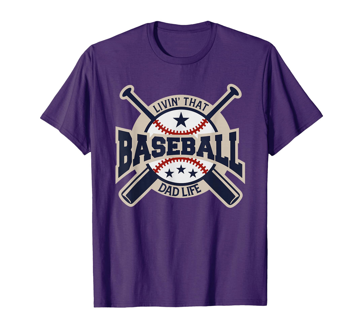 Living That Dad Life Baseball Sport T-Shirt - Graphic Print for Adults - T-Shirt, Sweatshirt, Hoodie