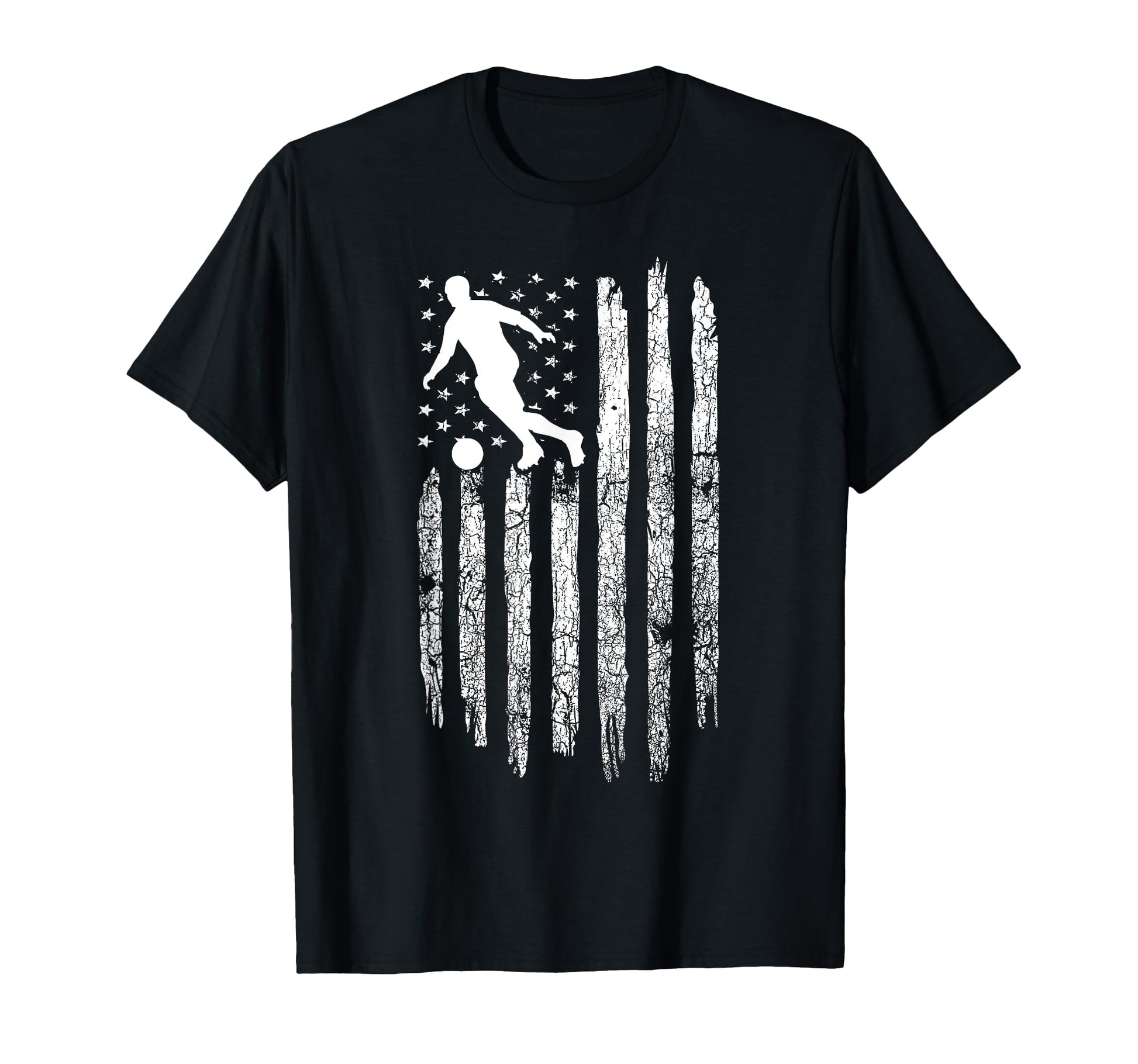 American Flag Soccer Soccer T-Shirt - Graphic Print Unisex - T-Shirt, Sweatshirt, Hoodie