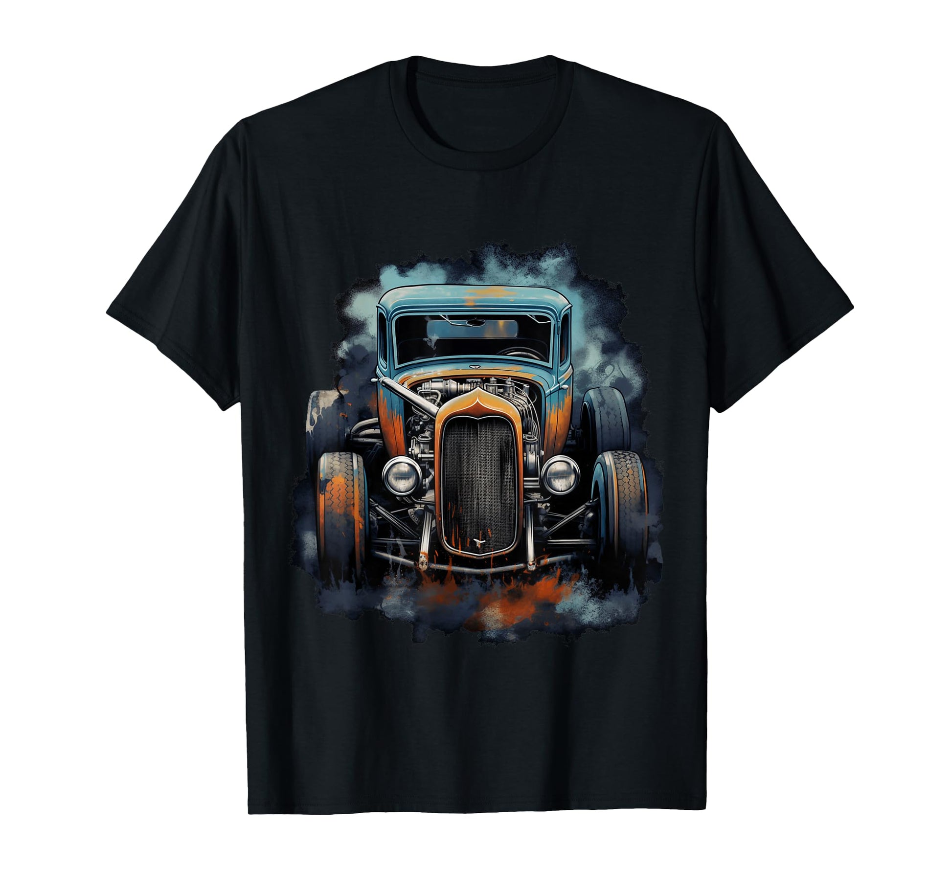 Rust Bucket Hot Rod Rat Rod Car T-Shirt - Aesthetic Graphic for Adults - T-Shirt, Sweatshirt, Hoodie