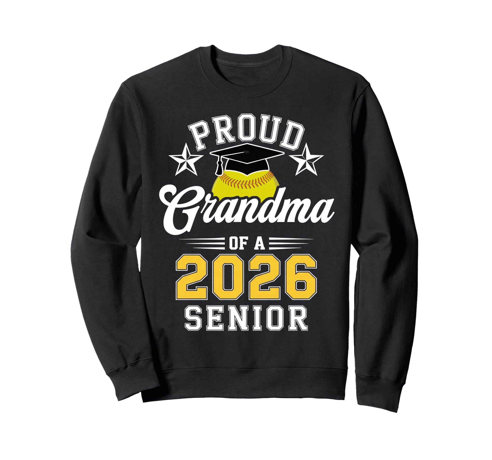 Proud Grandma 2026 Senior Sweatshirt - Aesthetic Graphic Men Women - T-Shirt, Sweatshirt, Hoodie