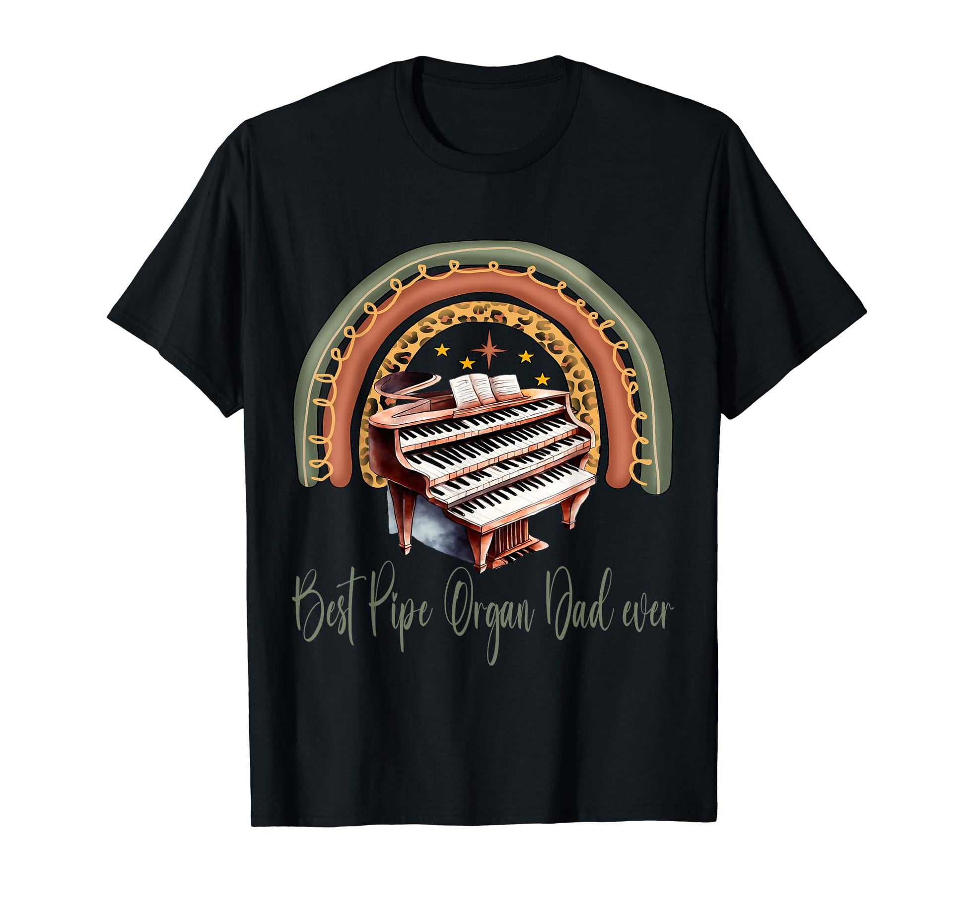 Best Pipe Organ Dad Ever Pipe T-Shirt - Custom Art Print Men Women - T-Shirt, Sweatshirt, Hoodie