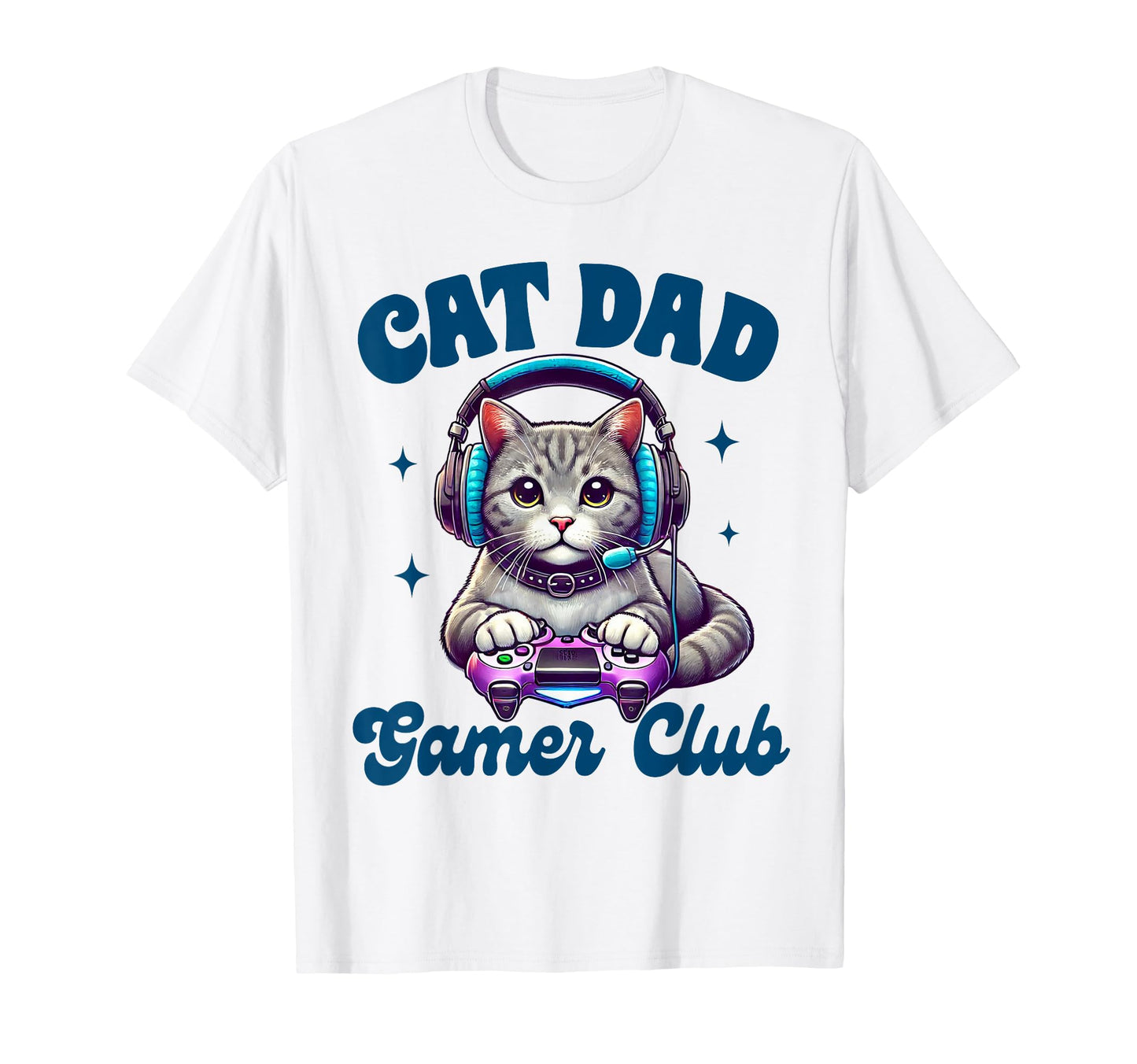 Gamer Video Gaming Lover Cat Lover T-Shirt - Custom Art Print for Adults - T-Shirt, Sweatshirt, Hoodie