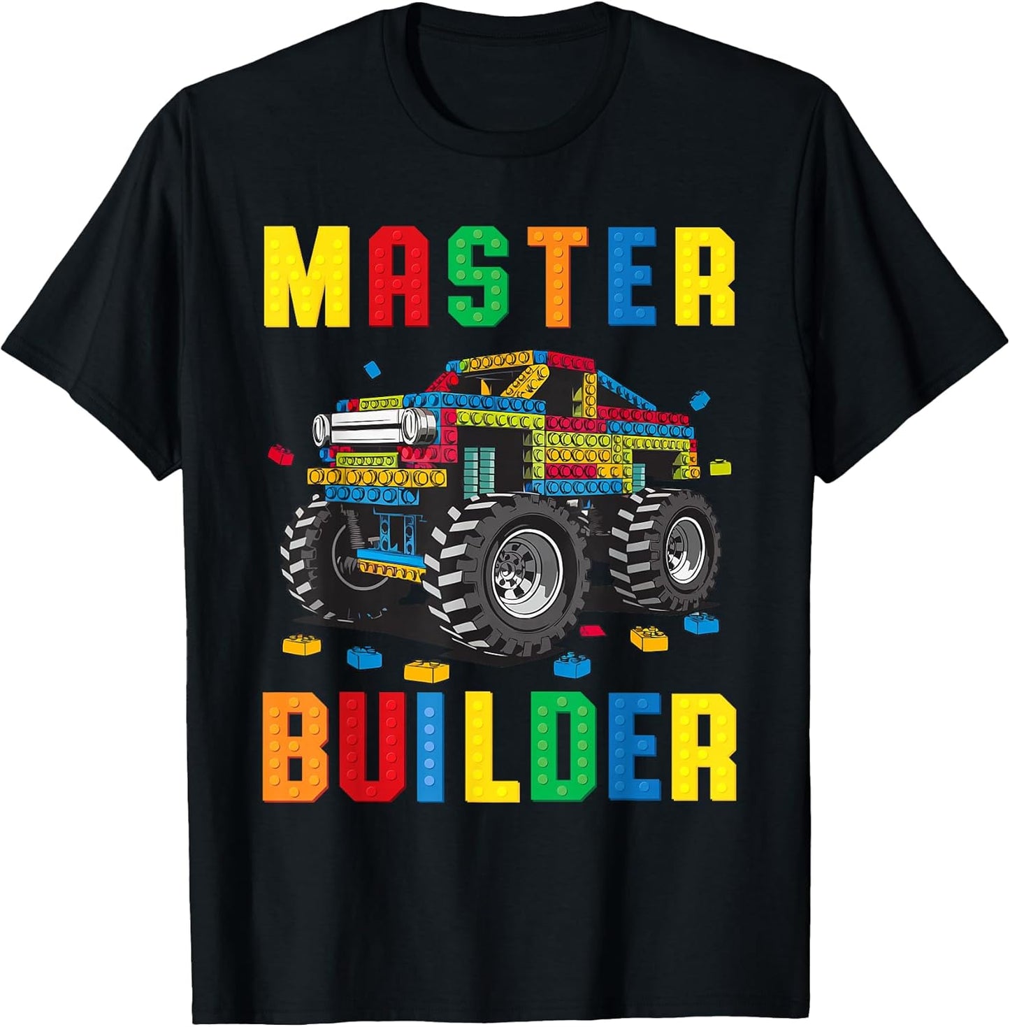 Funny Family Master Builder Kids Building Bricks Blocks Toy T-Shirt Unisex T-shirt, Sweatshirt, Hoodie, Long Sleeve Tee - T-Shirt, Sweatshirt, Hoodie