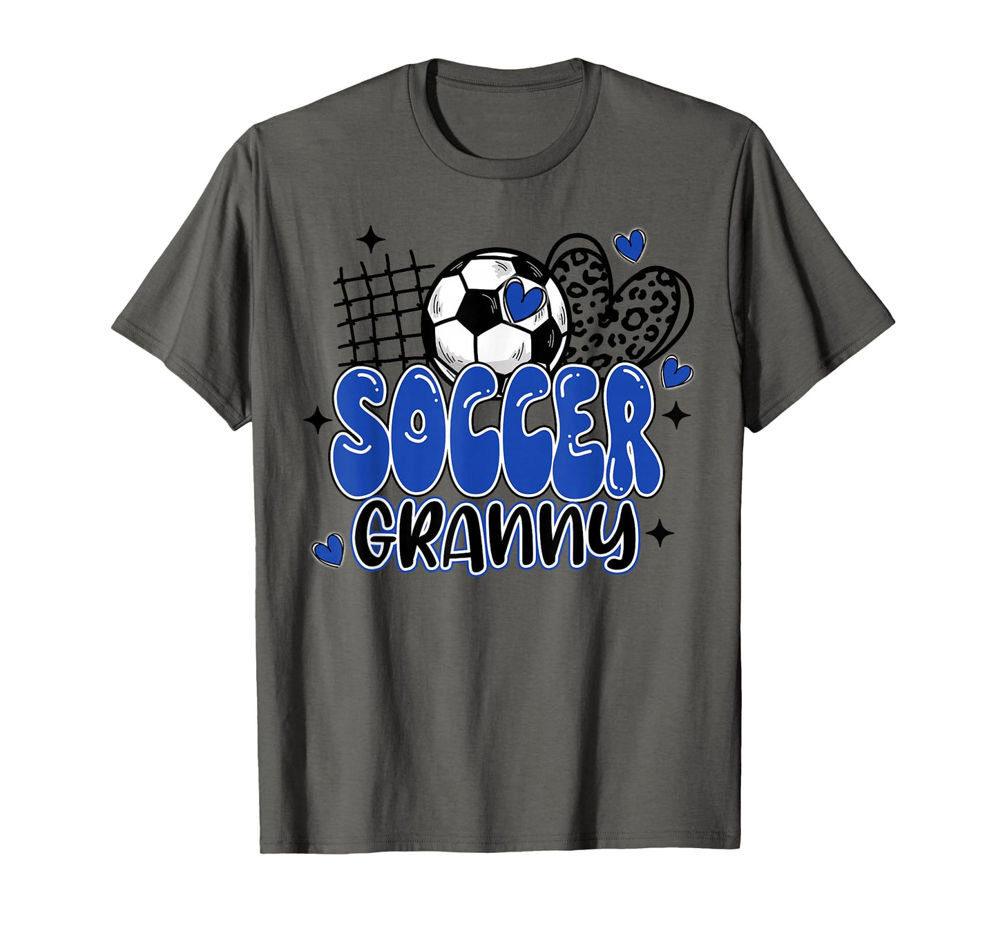 Soccer Granny Leopard Funny Soccer T-Shirt - Casual Everyday Wear Unisex - T-Shirt, Sweatshirt, Hoodie