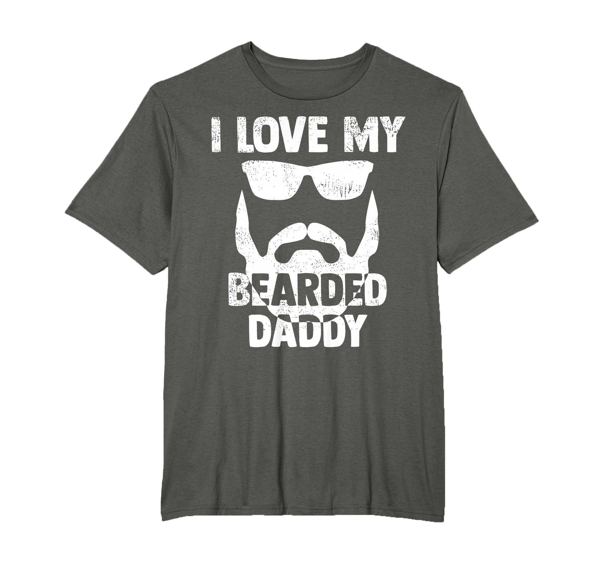 I Love My Bearded Daddy Shirts Dad From T-Shirt - Custom Art Print Unisex - T-Shirt, Sweatshirt, Hoodie