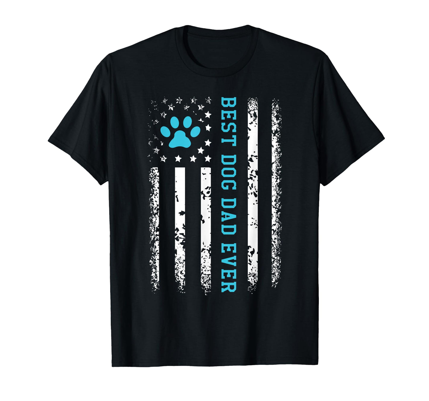 Usa Flag Best Dog Dad Ever American T-Shirt - Unique Graphic for Adults - T-Shirt, Sweatshirt, Hoodie