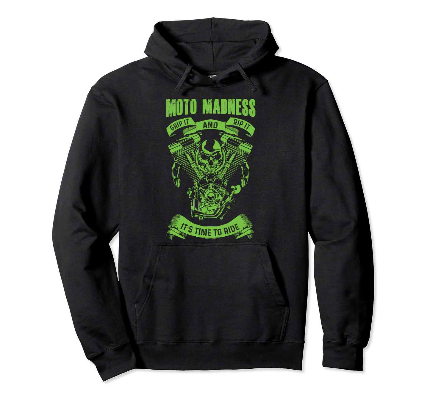 Moto Madness Dad And Biker Grandpa Hoodie - Aesthetic Graphic Men Women - T-Shirt, Sweatshirt, Hoodie