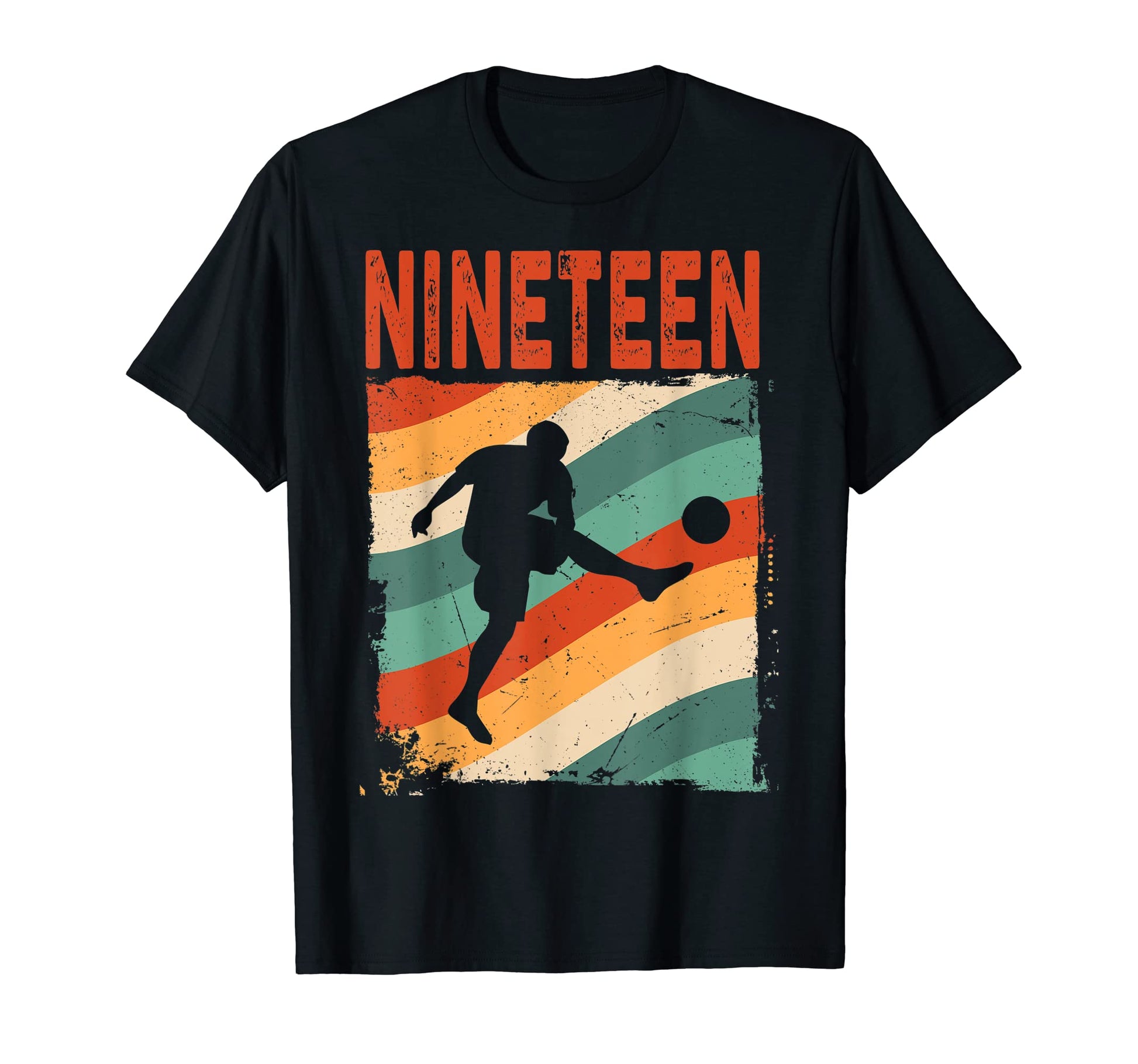 19Th Birthday Soccer 19 Years Old T-Shirt - Custom Art Print Unisex - T-Shirt, Sweatshirt, Hoodie