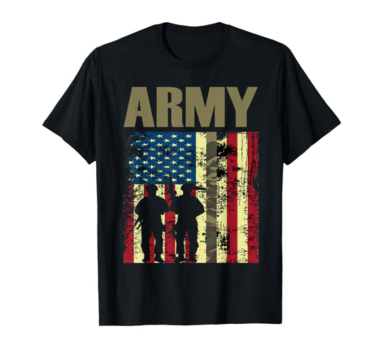 American Flag Camo Us Army 4Th July Usa T-Shirt - Trendy Graphic Men Women - T-Shirt, Sweatshirt, Hoodie