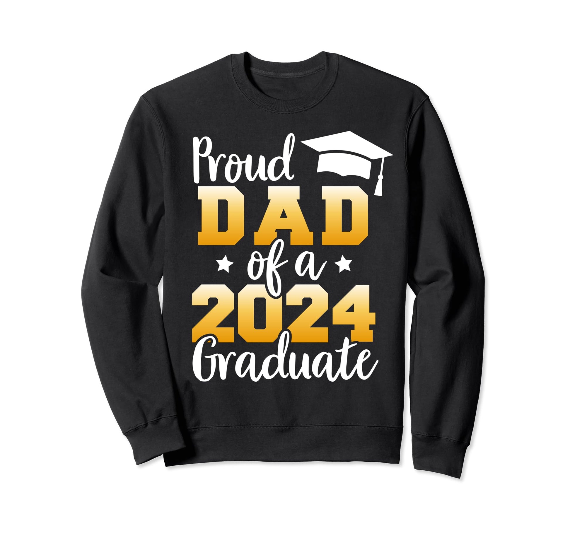 Proud Dad Class 2024 Graduate Senior Sweatshirt - Minimalist Print Unisex - T-Shirt, Sweatshirt, Hoodie