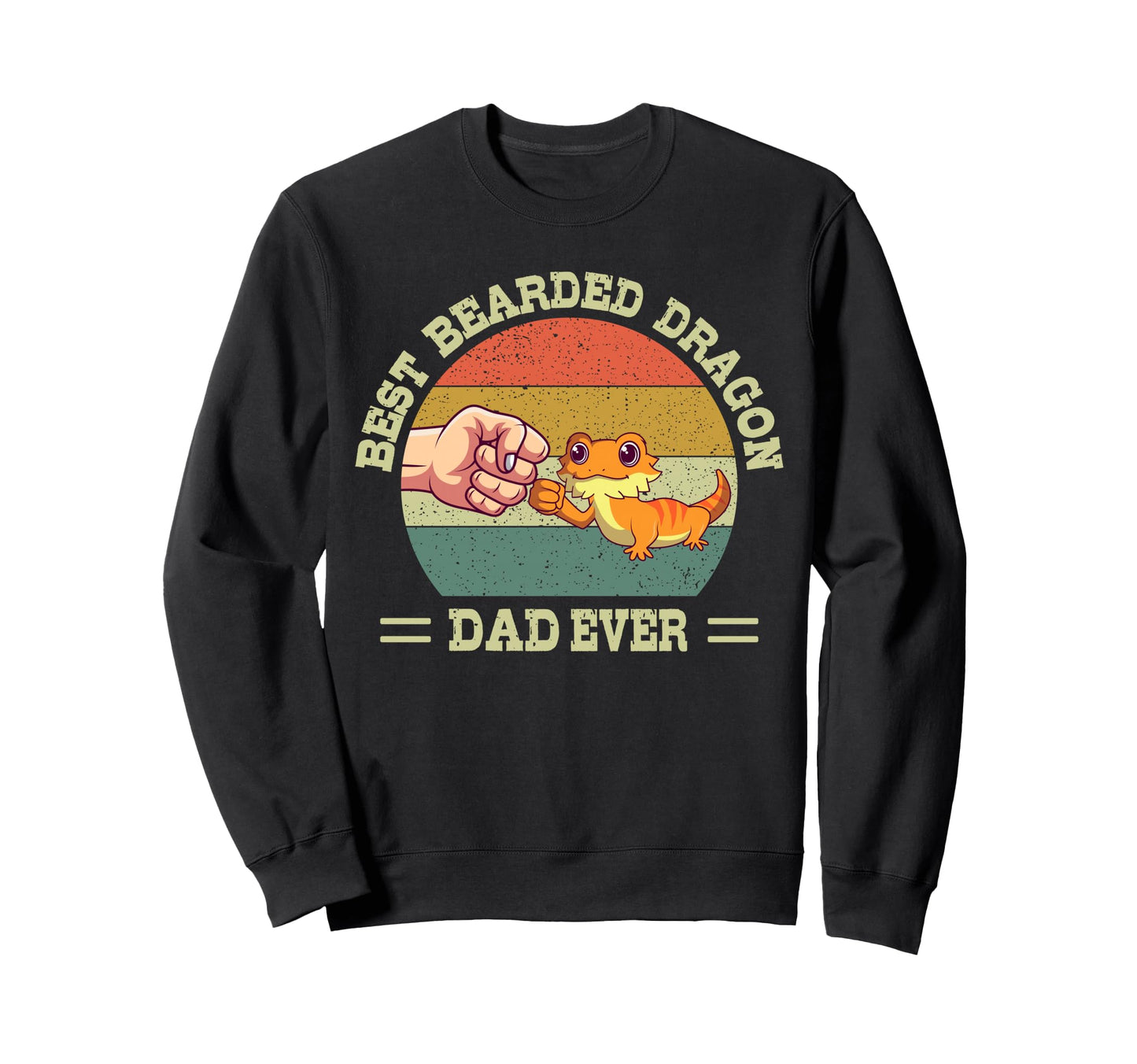 Best Bearded Dragon Dad Ever Gecko Sweatshirt - Aesthetic Graphic Unisex - T-Shirt, Sweatshirt, Hoodie