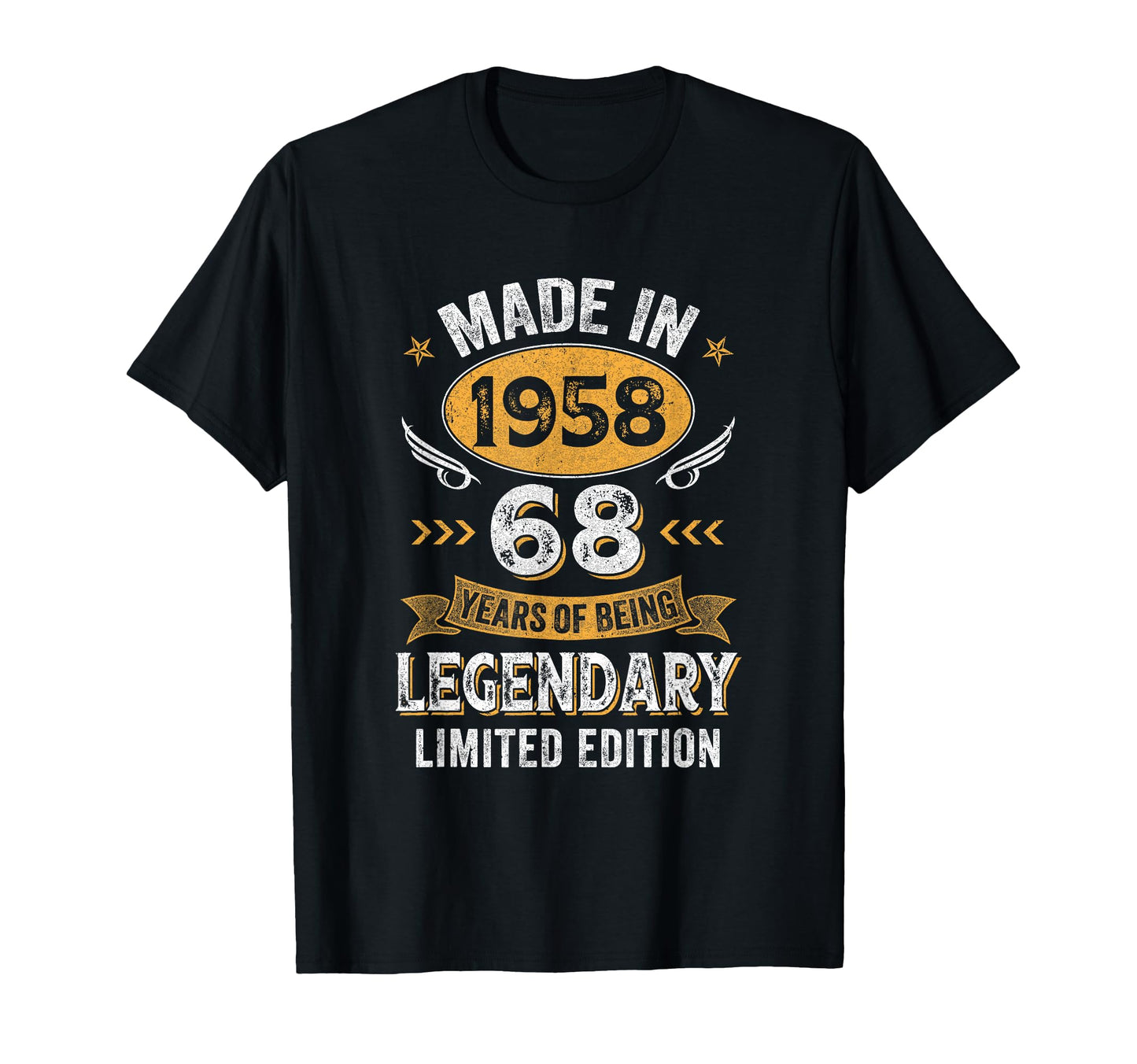 1958 68 Years Old Birthday 68Th T-Shirt - Casual Everyday Wear for Adults - T-Shirt, Sweatshirt, Hoodie