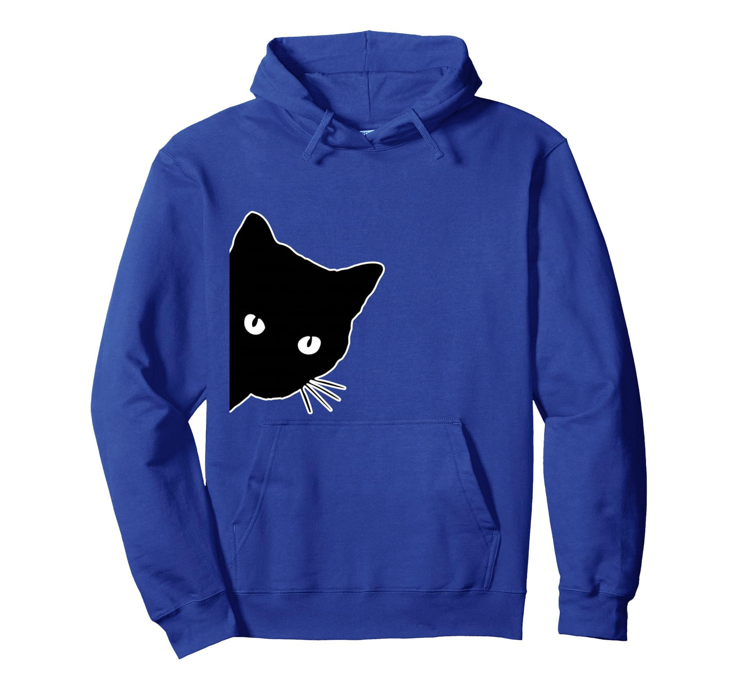 Funny Peeking Black Cat Peekaboo Kitten Hoodie - Streetwear Style Unisex - T-Shirt, Sweatshirt, Hoodie