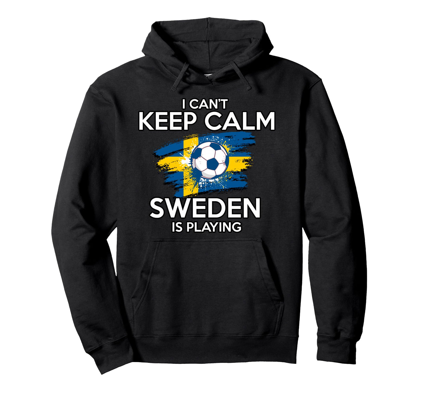 Sweden Football Fan Soccer Game Player Hoodie - Novelty Apparel Unisex - T-Shirt, Sweatshirt, Hoodie
