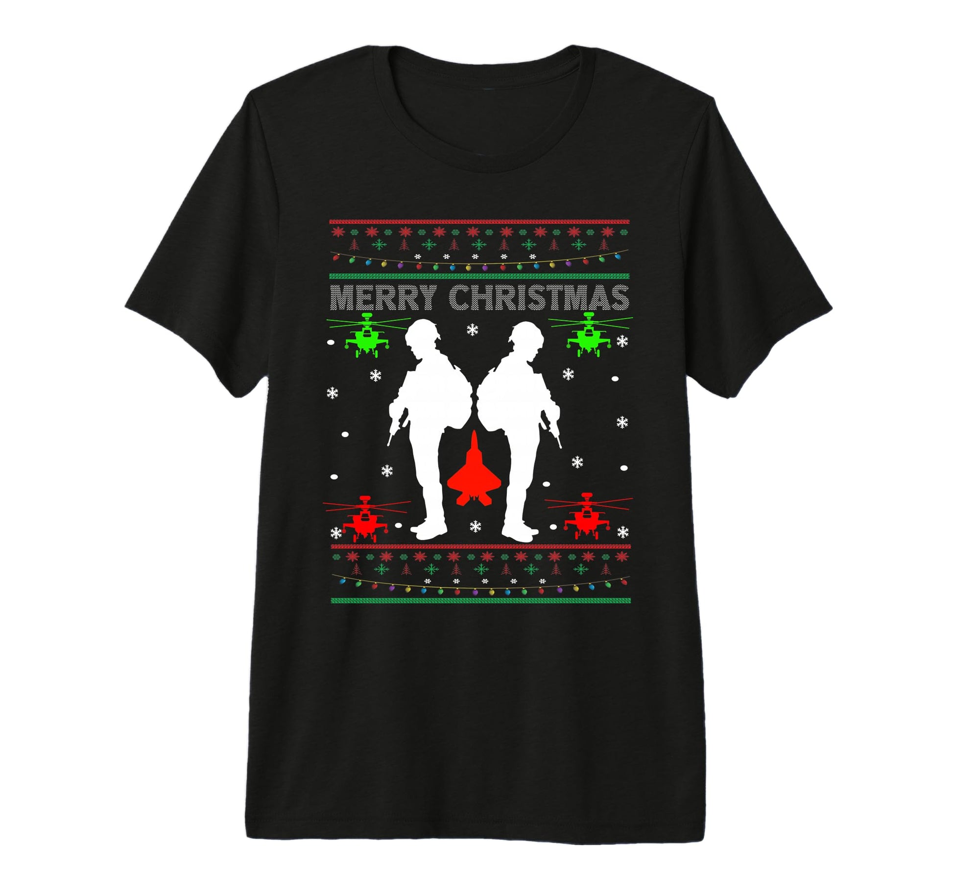 Merry Army Military Ugly Us T-Shirt - Fun Novelty Design Men Women - T-Shirt, Sweatshirt, Hoodie