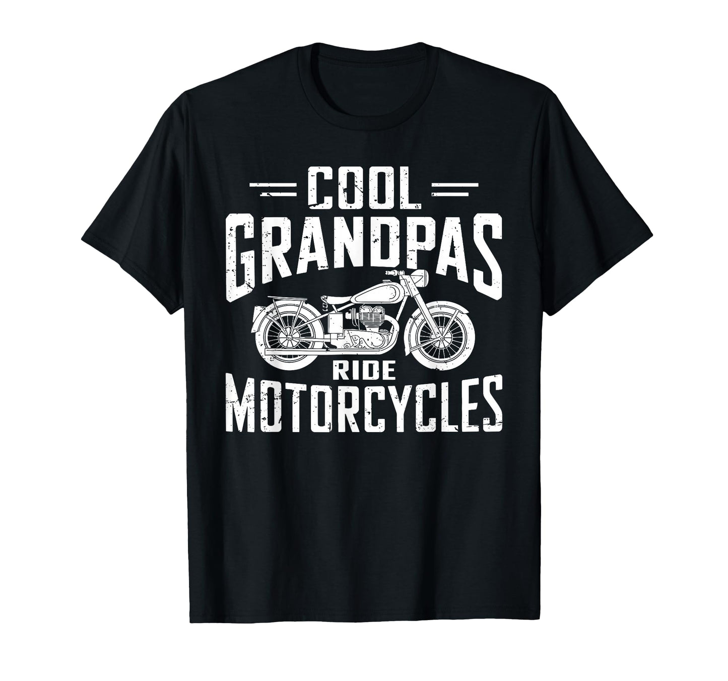 Grandpas Ride Motorcycles Funny T-Shirt - Minimalist Print Men Women - T-Shirt, Sweatshirt, Hoodie