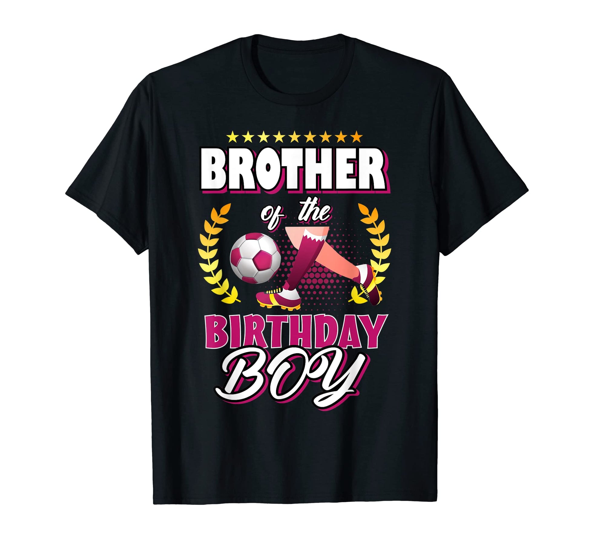 Brother Birthday Soccer Player Matching T-Shirt - Graphic Print Unisex - T-Shirt, Sweatshirt, Hoodie