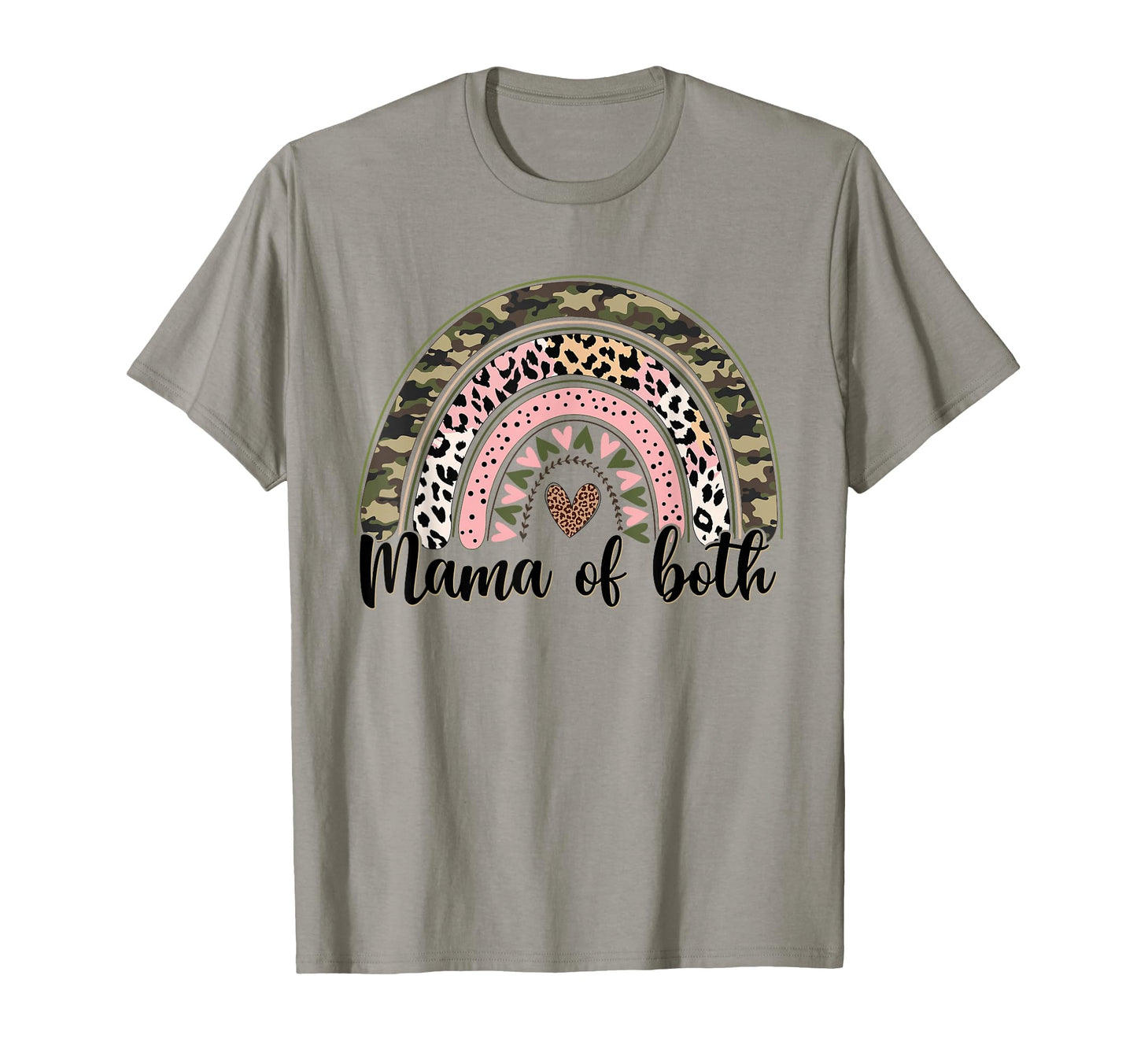 Glitter Dirt Mom Mama Both Leopard Camo T-Shirt - Minimalist Print Unisex - T-Shirt, Sweatshirt, Hoodie