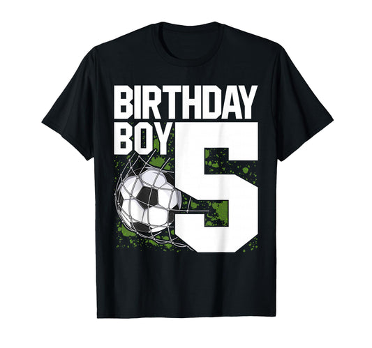 5Th Birthday Soccer Fan 5 Years Old T-Shirt - Trendy Graphic Men Women - T-Shirt, Sweatshirt, Hoodie