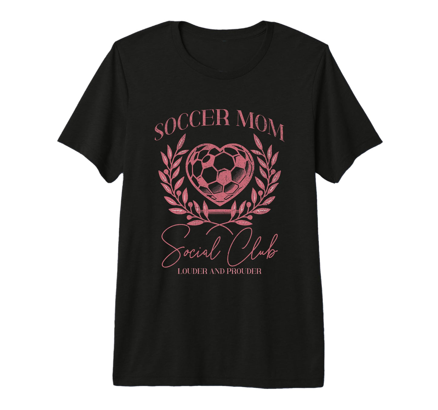 Soccer Mom Social Club Heart Sideline T-Shirt - Fun Novelty Design Unisex - T-Shirt, Sweatshirt, Hoodie