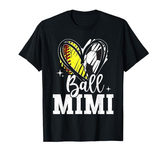Ball Mimi Softball Soccer Ball Grandma T-Shirt - Unique Graphic for Adults - T-Shirt, Sweatshirt, Hoodie
