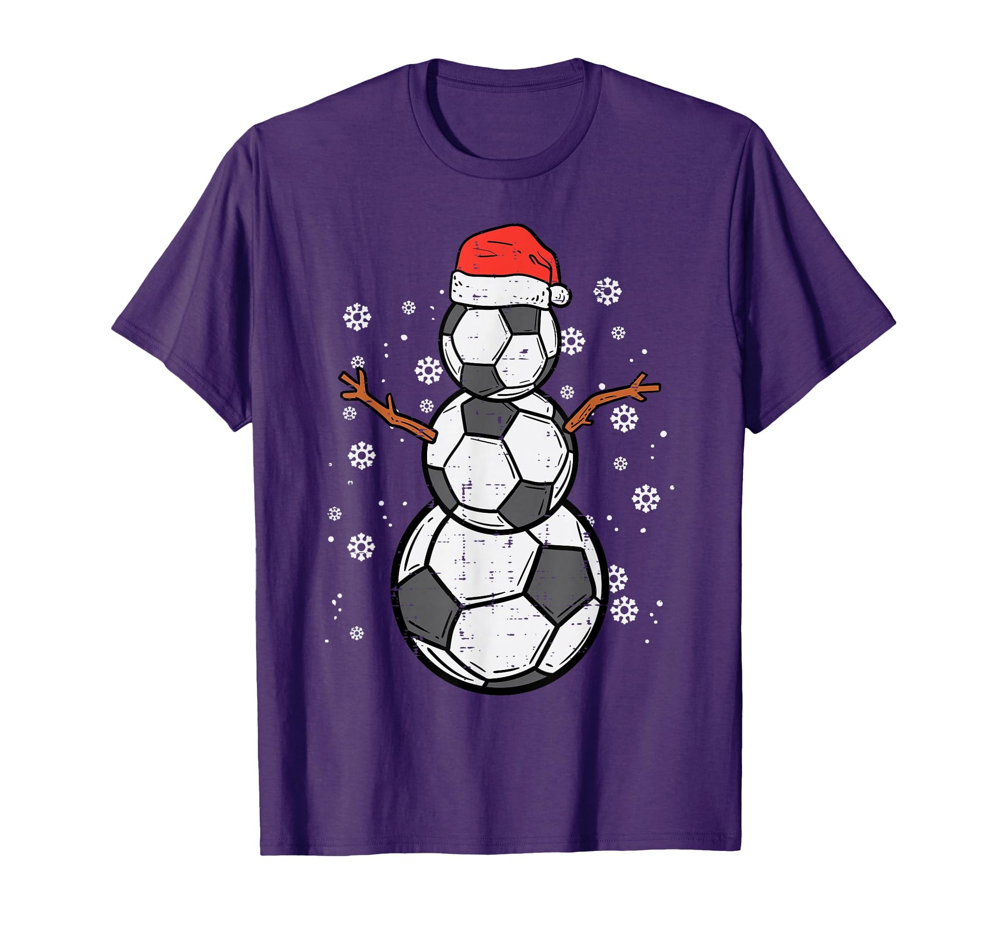 Soccer Snowman Sports T-Shirt - Trendy Graphic for Adults - T-Shirt, Sweatshirt, Hoodie